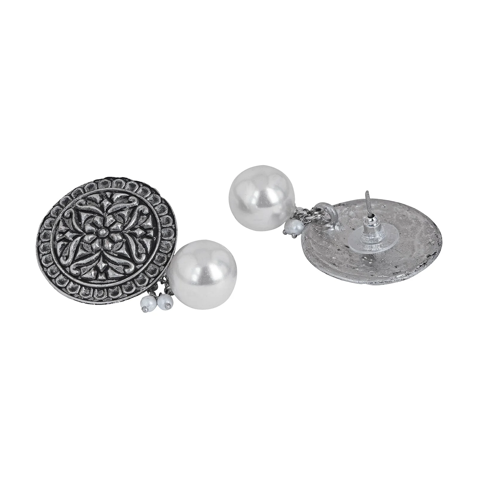 Teejh Shreenika Silver Oxidised Earrings - Image 4