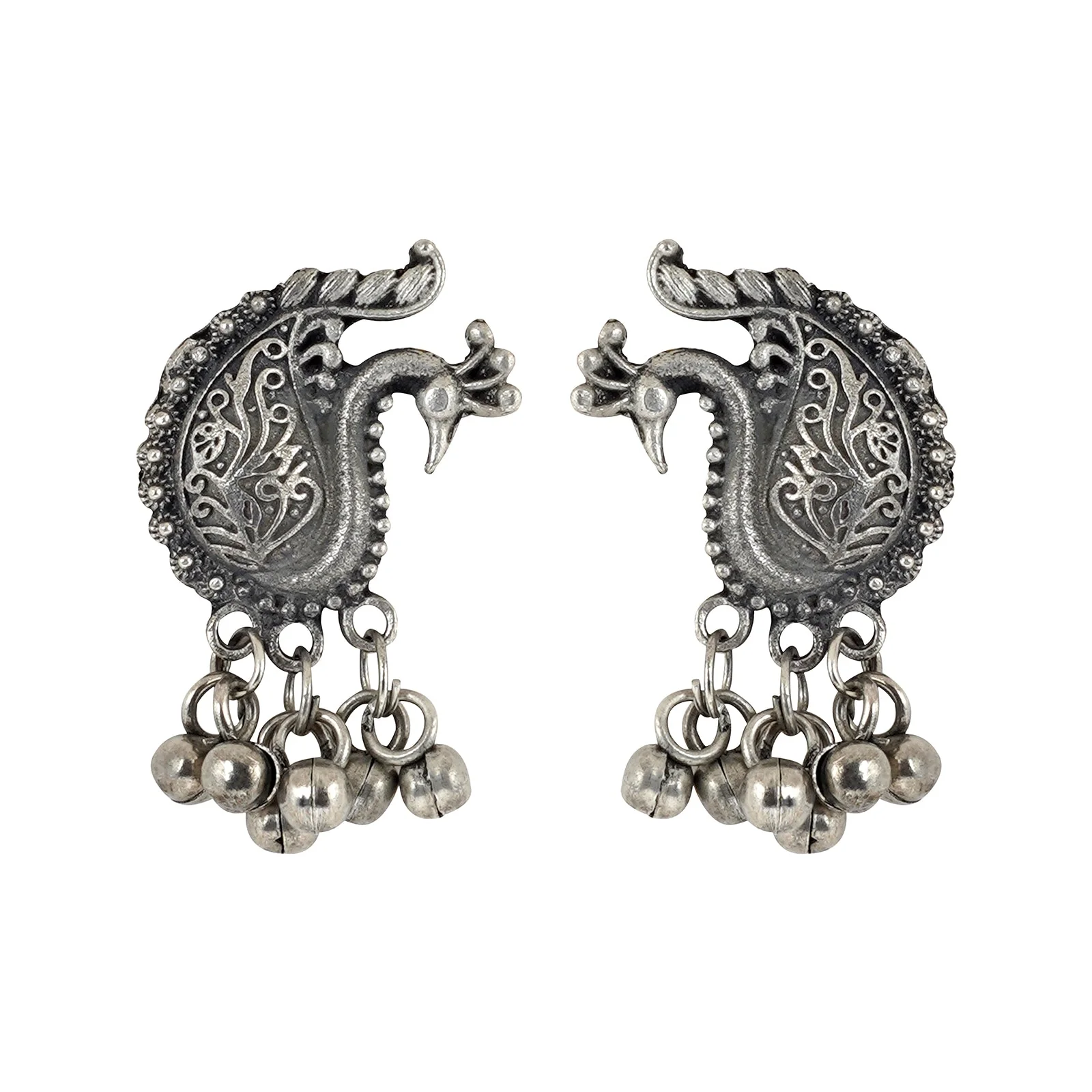 Teejh Siddhi Silver Oxidised Necklace - Image 6