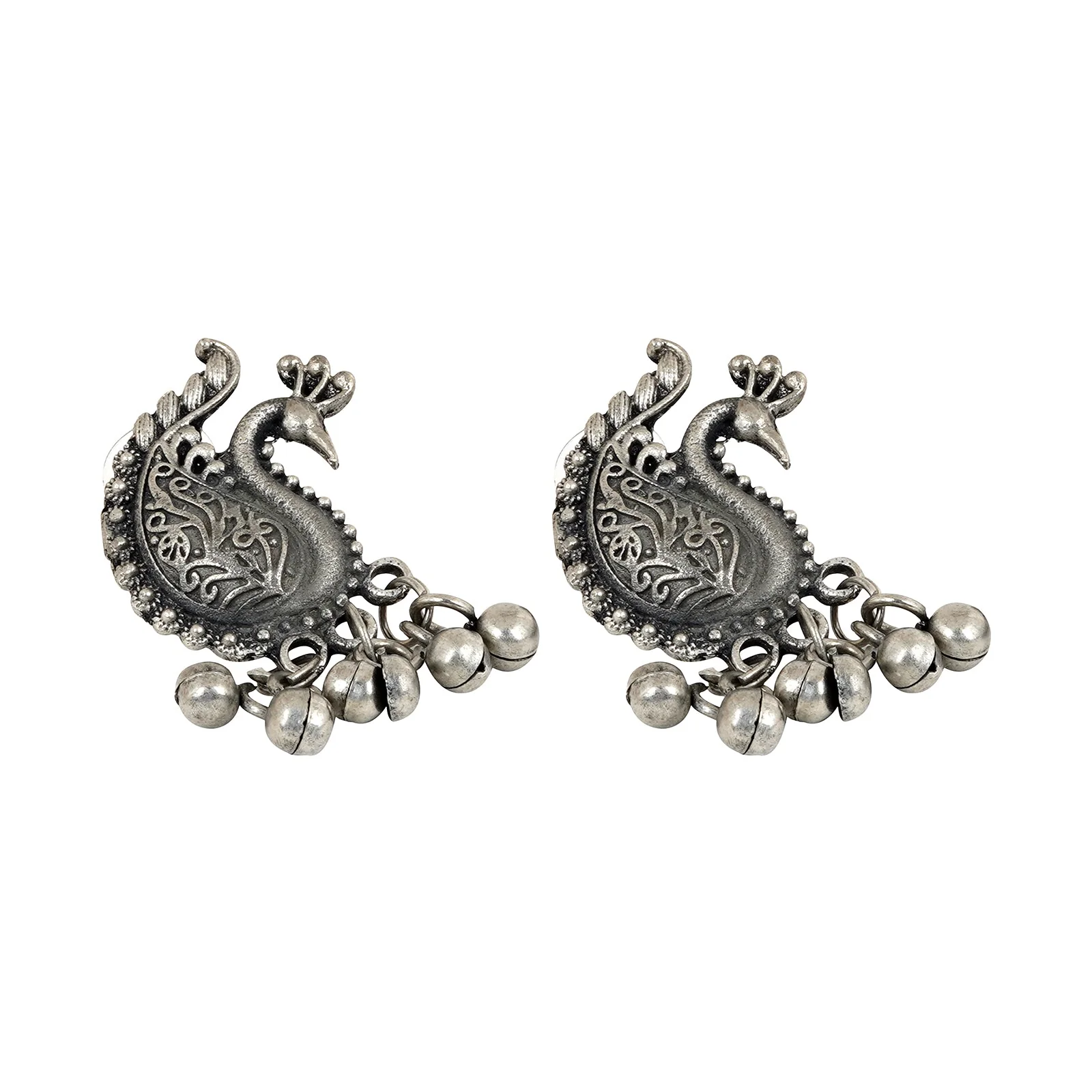 Teejh Siddhi Silver Oxidised Necklace - Image 7