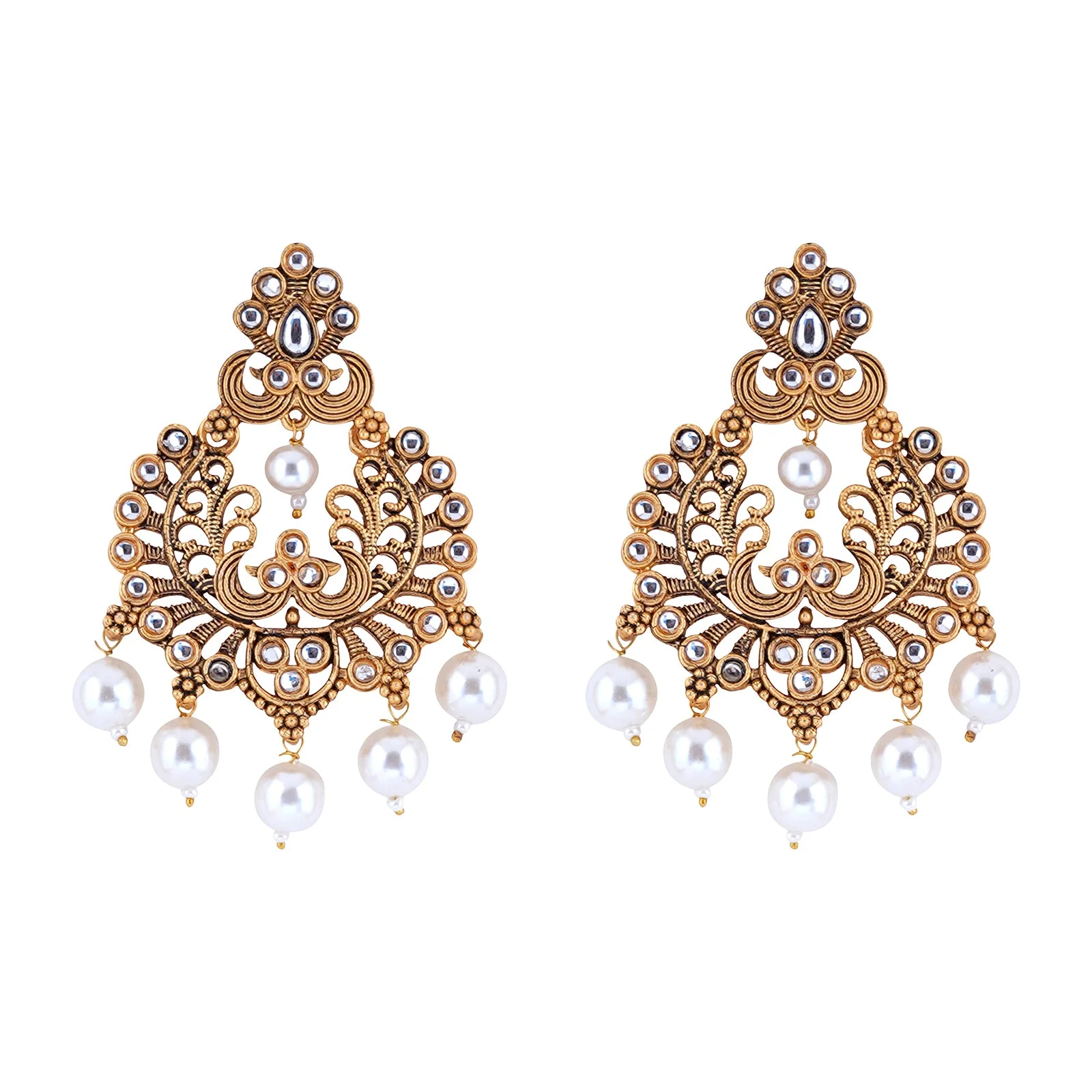 Teejh Siyaa White Gold Enamel Earrings - Image 3