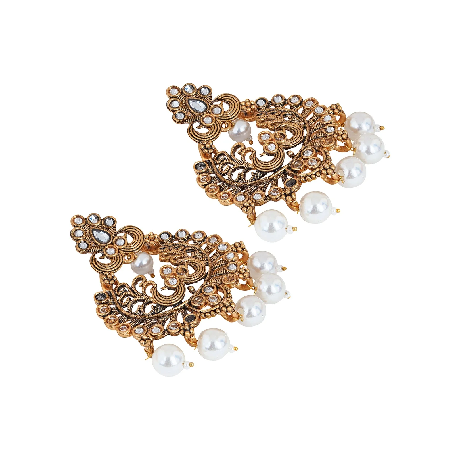 Teejh Siyaa White Gold Enamel Earrings - Image 5