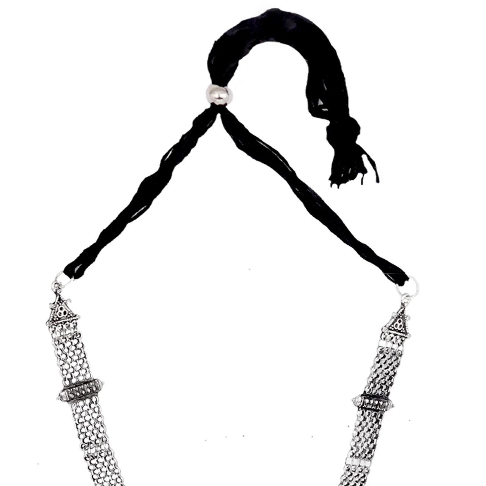 Teejh Siyona Antique Silver Polish Necklace Set - Image 7