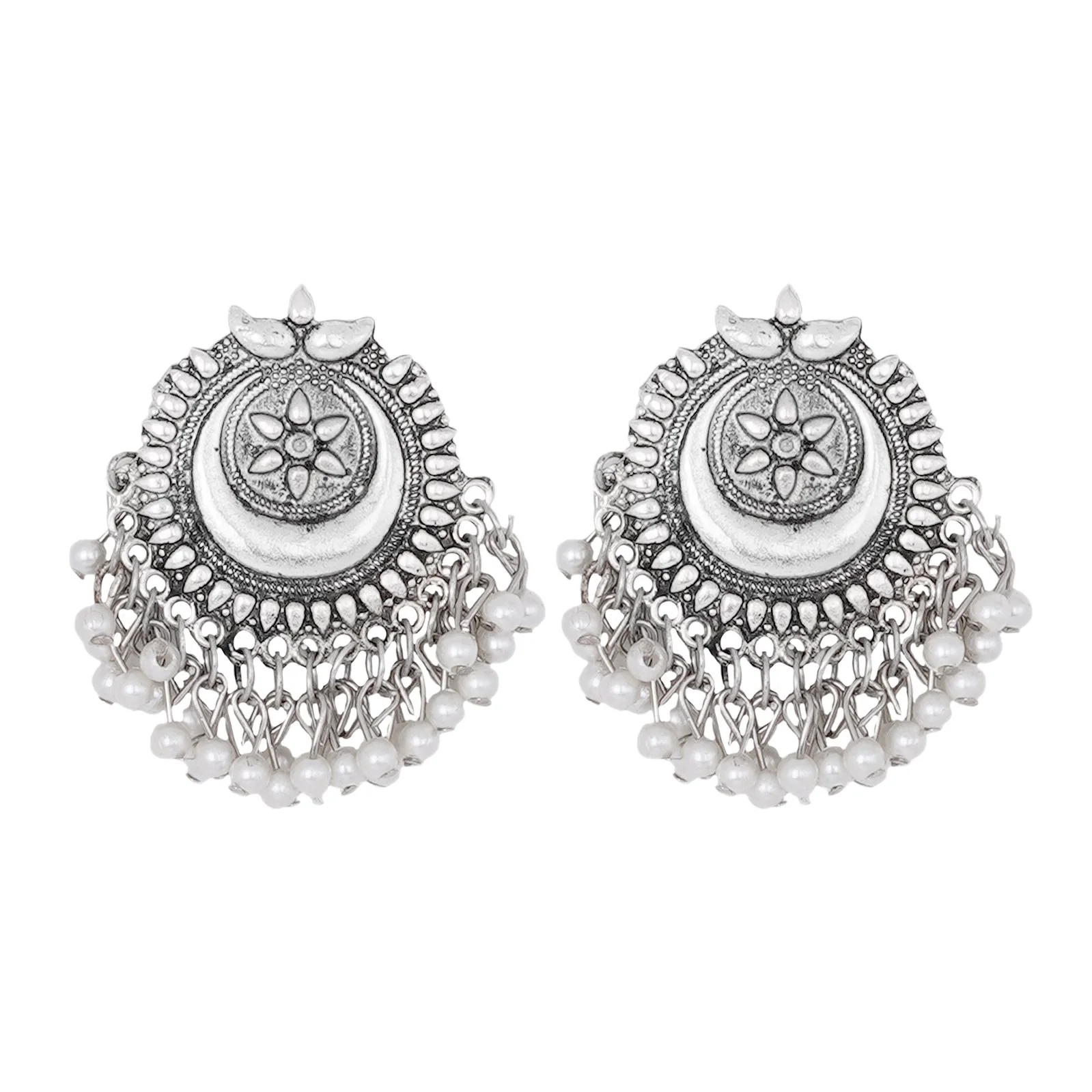 Teejh Siyona Antique Silver Polish Necklace Set - Image 8