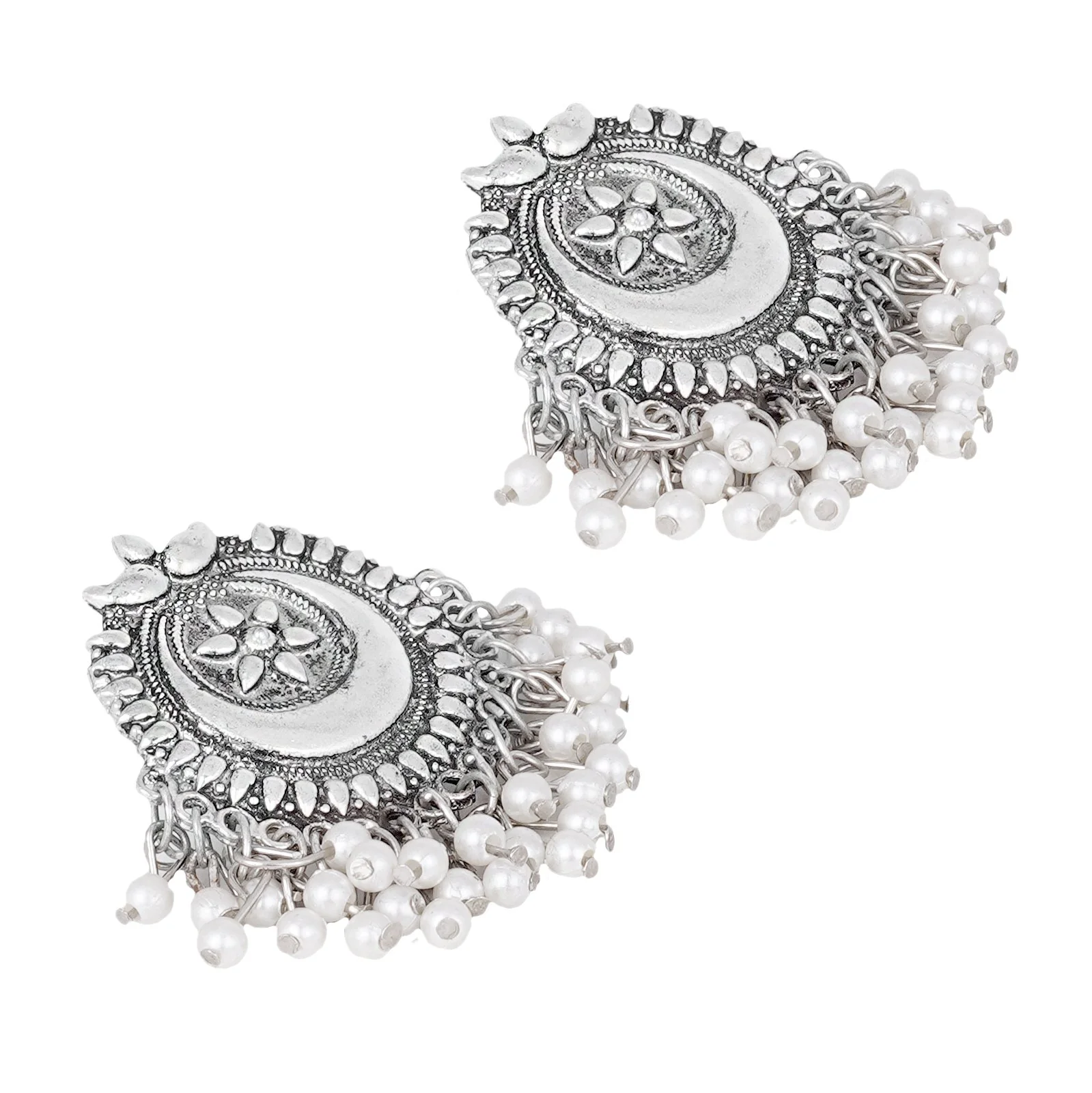 Teejh Siyona Antique Silver Polish Necklace Set - Image 9