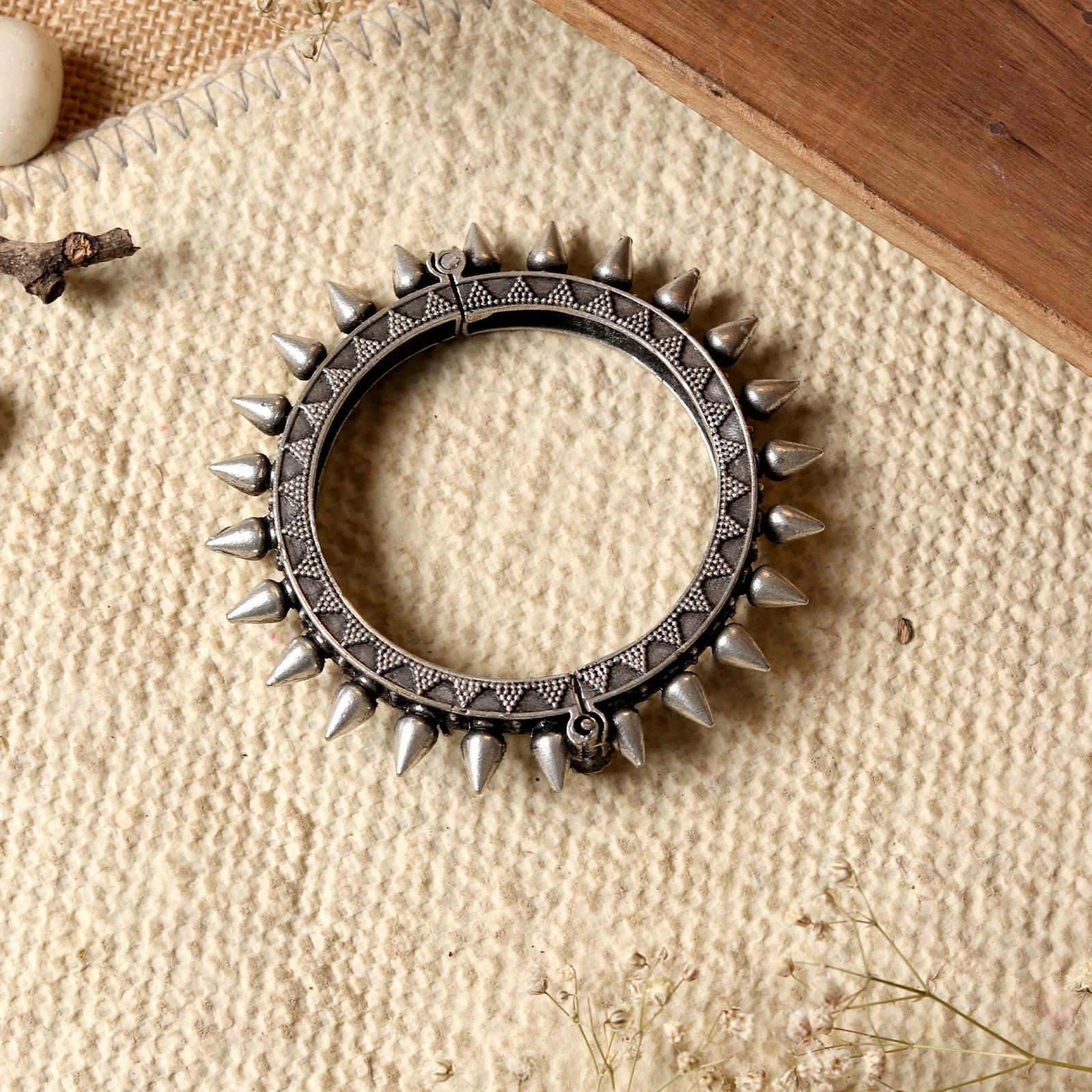 Teejh Sreeya Silver Oxidised Bangles - Image 2