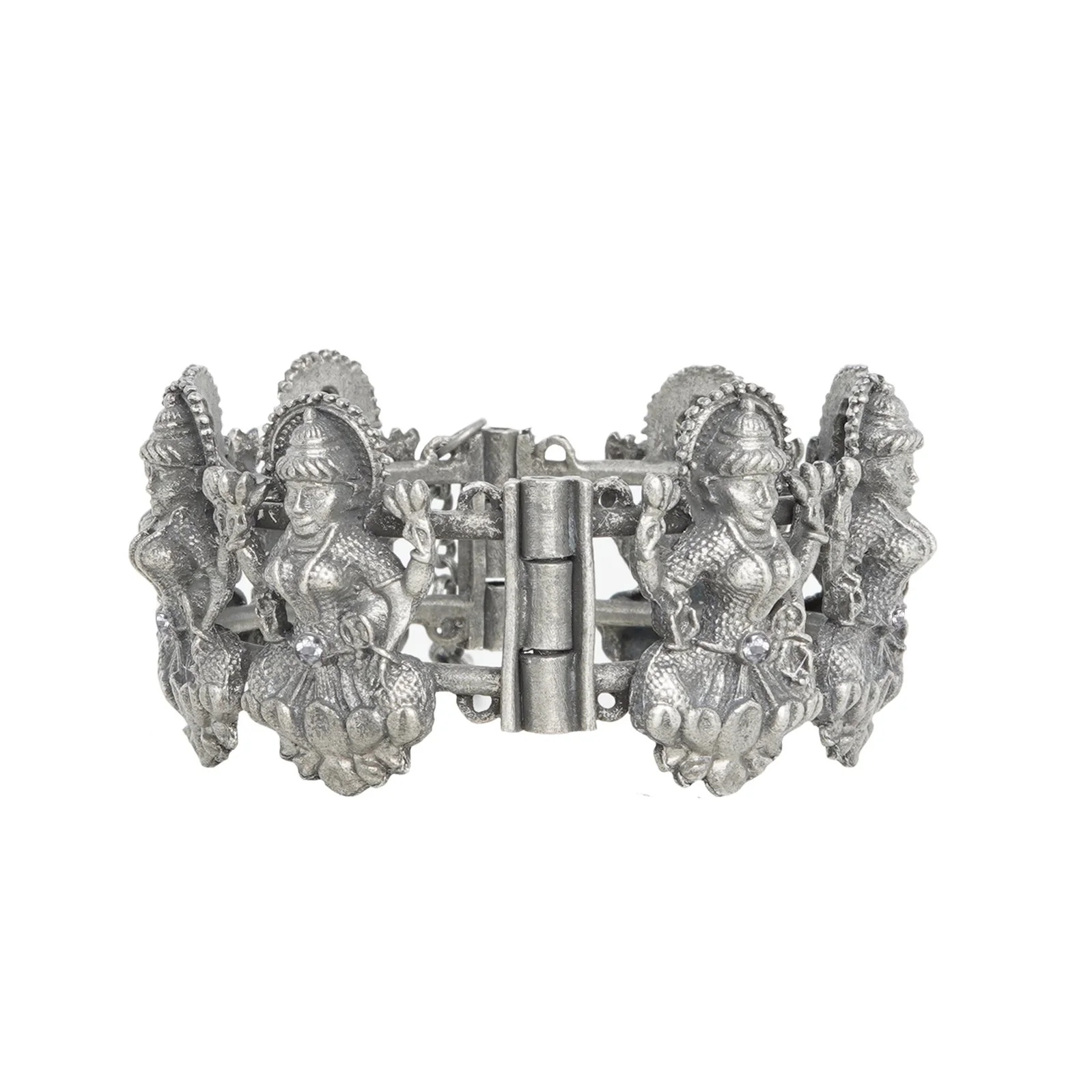 Teejh Sudha Silver Oxidised Bangle - Image 3