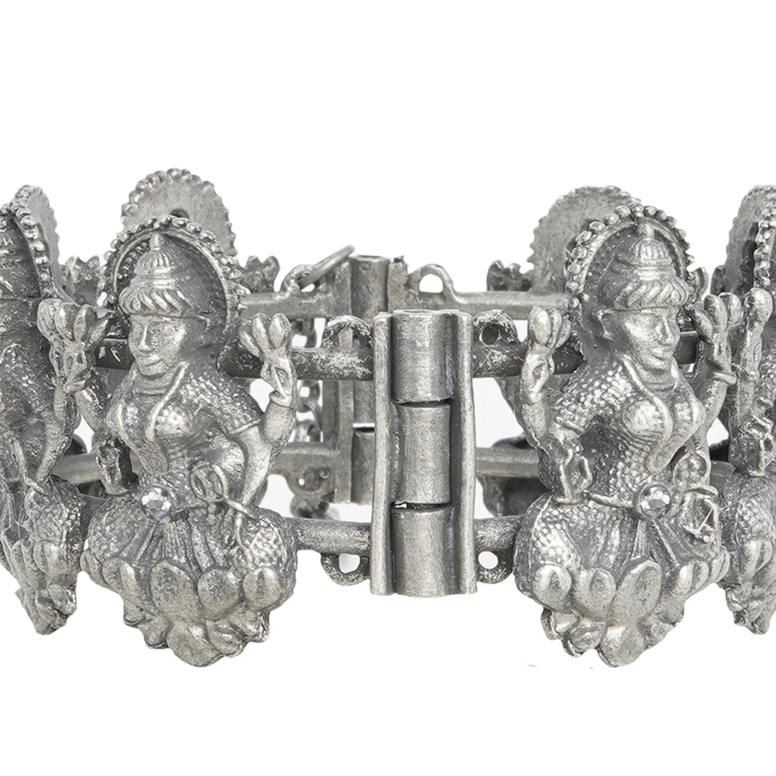 Teejh Sudha Silver Oxidised Bangle - Image 4