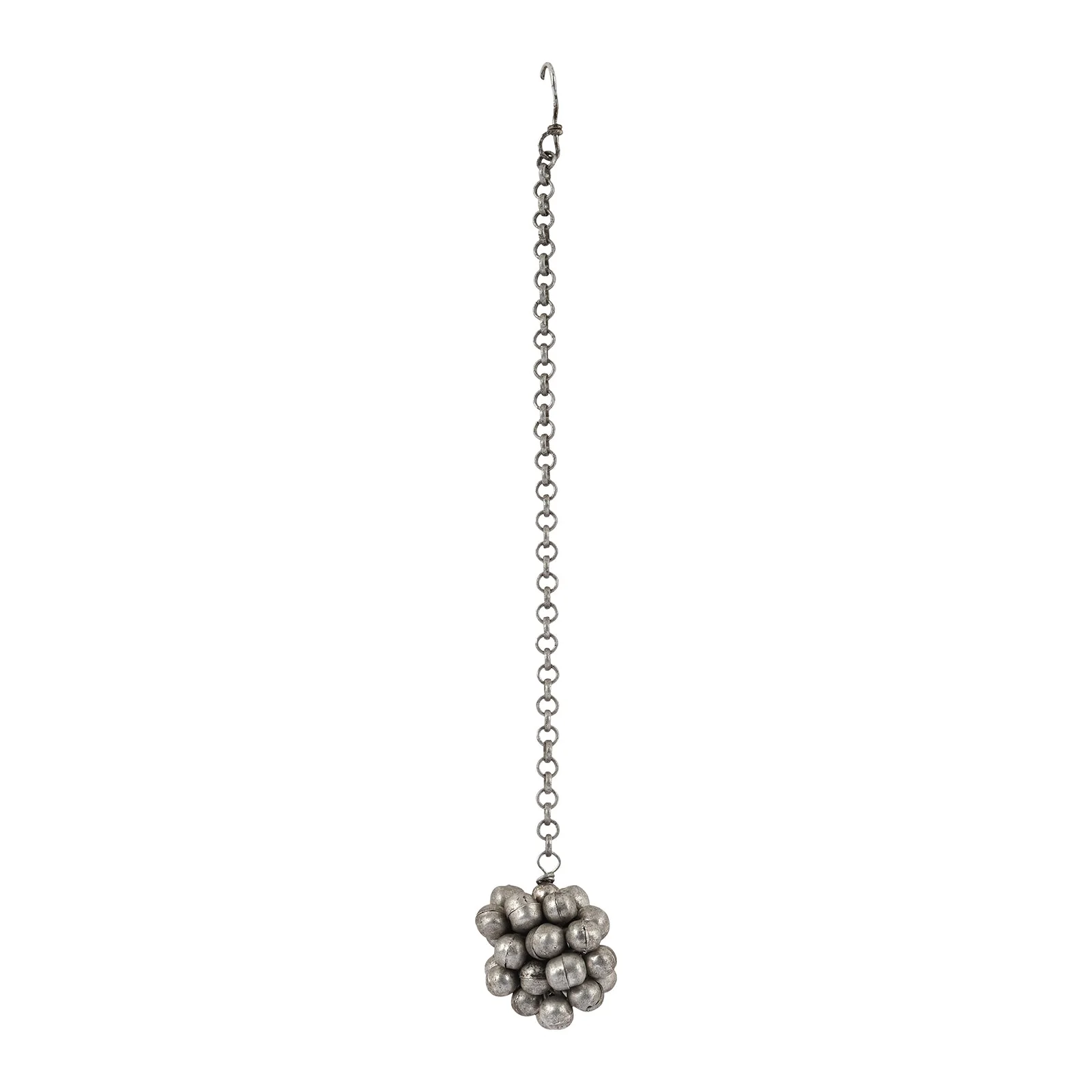 Teejh Sumi Silver Oxidised Ghungroo Maang Tikka - Image 3