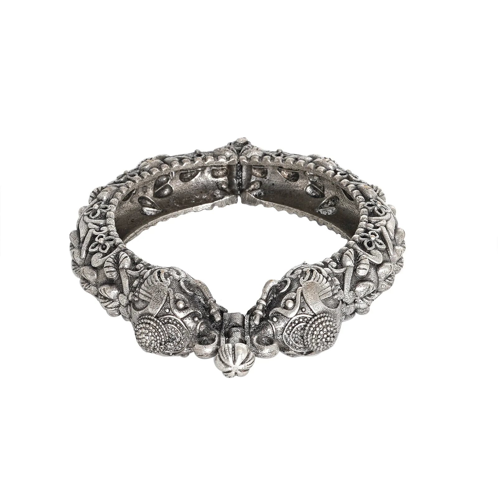 Teejh Suvarna Silver Oxidised Bangle - Image 4
