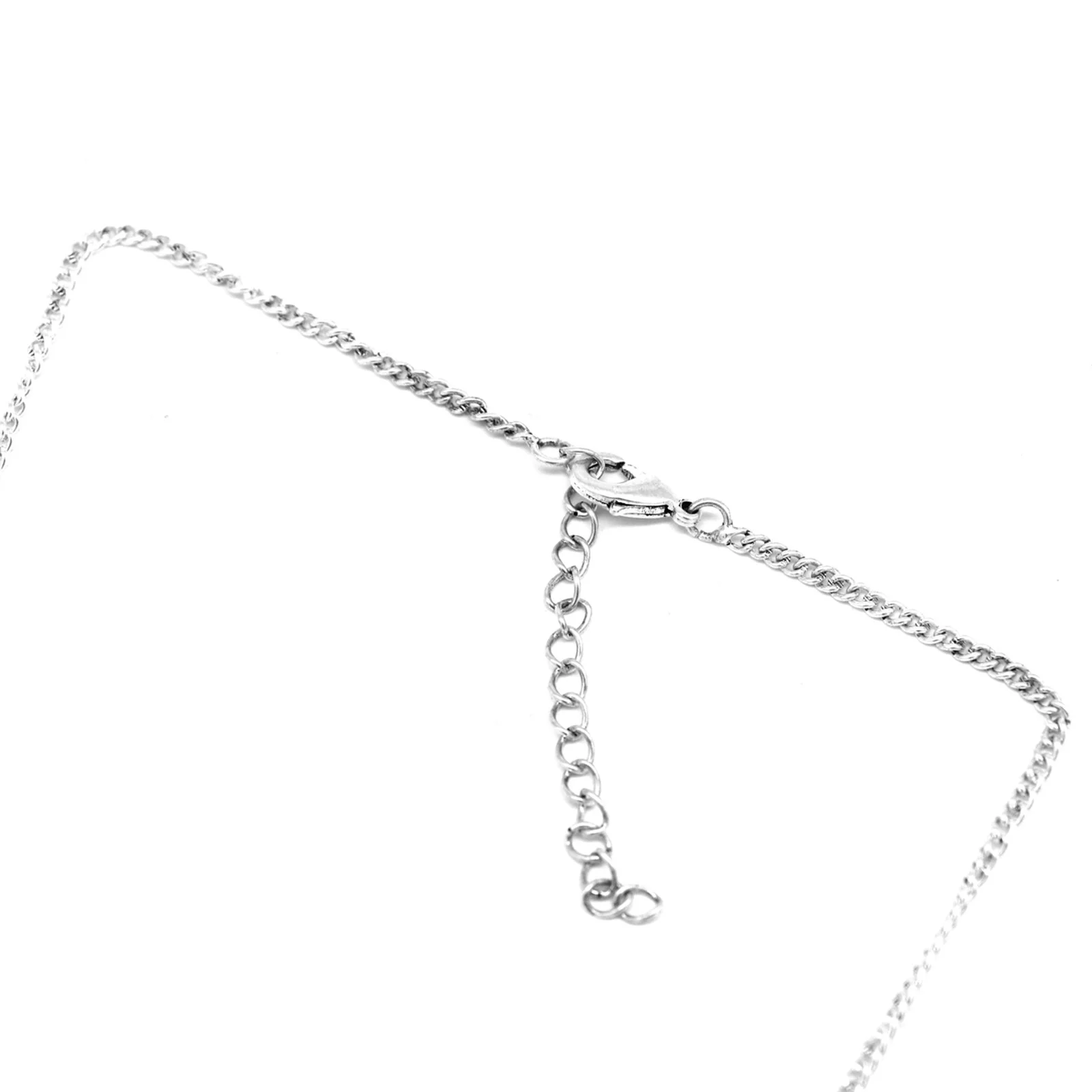 Teejh Unnati Silver Oxidised Polki Necklace Set - Image 4