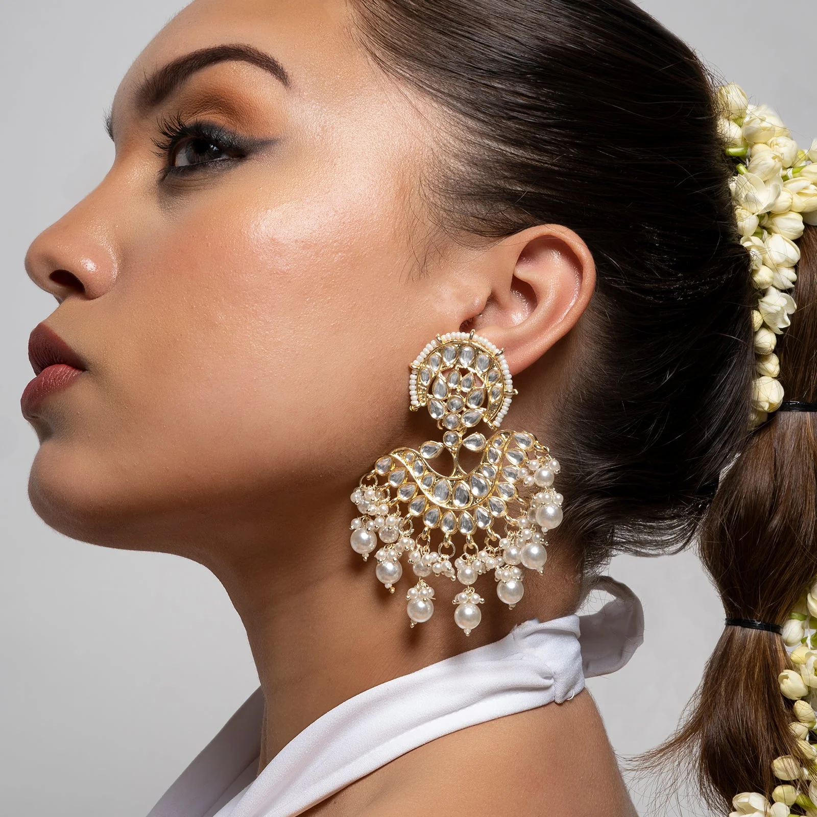 Teejh Utsavi Pearl and Polki Earring - Image 2