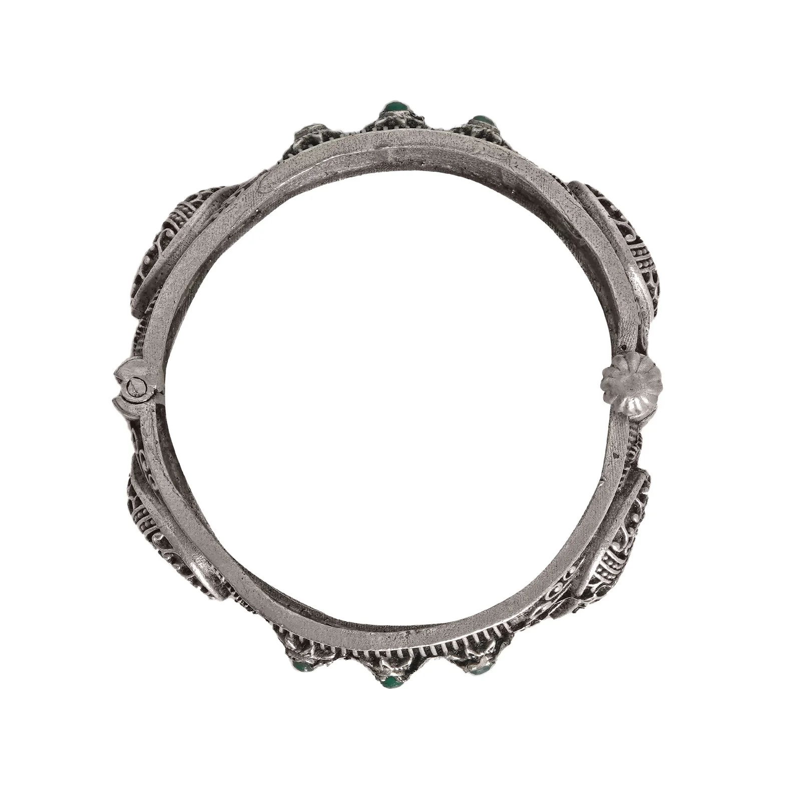 Teejh Vaarahi Silver Oxidised Bangles - Image 3