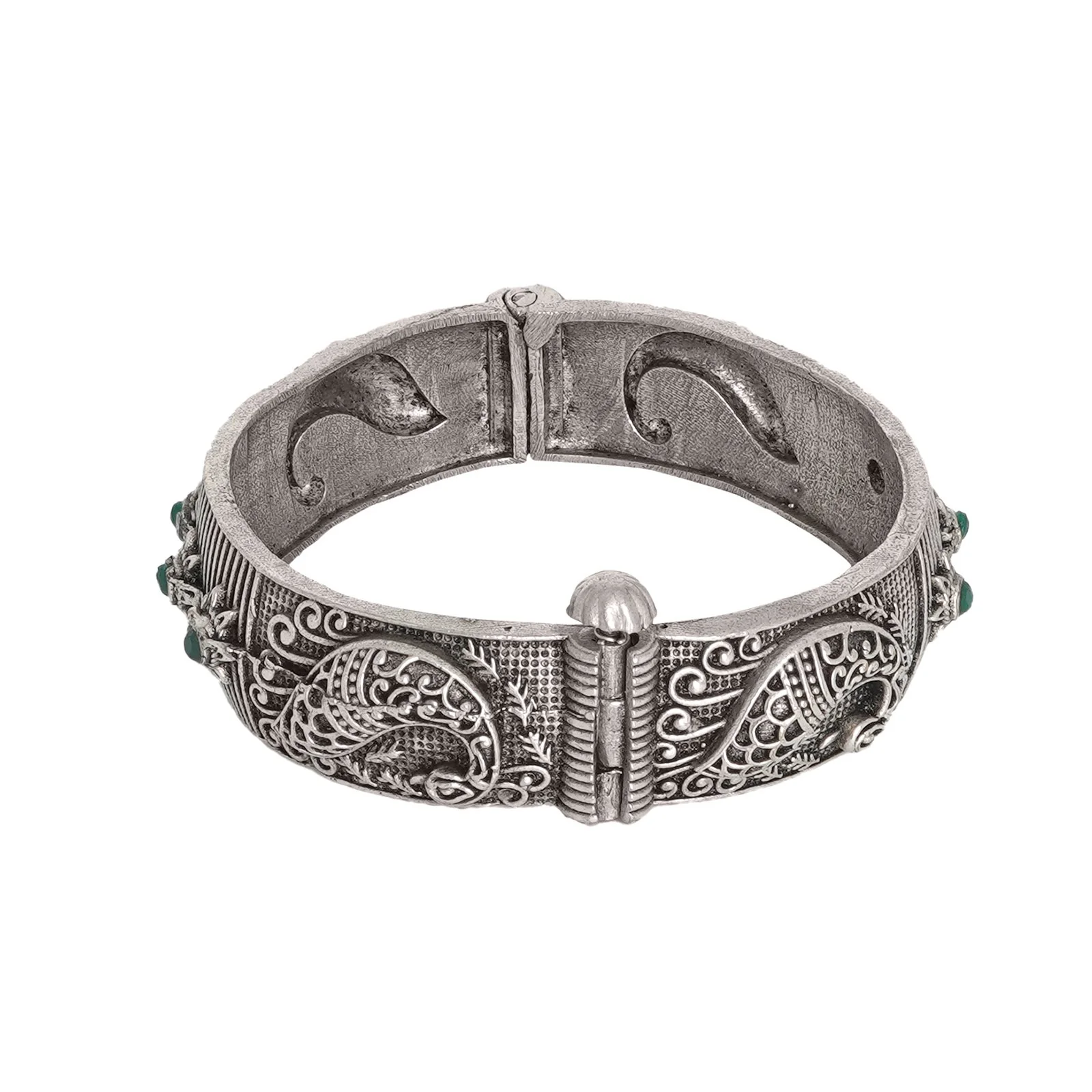 Teejh Vaarahi Silver Oxidised Bangles - Image 4
