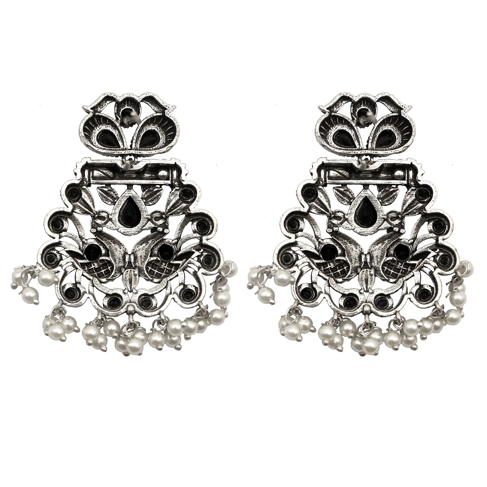 Teejh Vaidehi Black Stone Necklace Set - Image 10