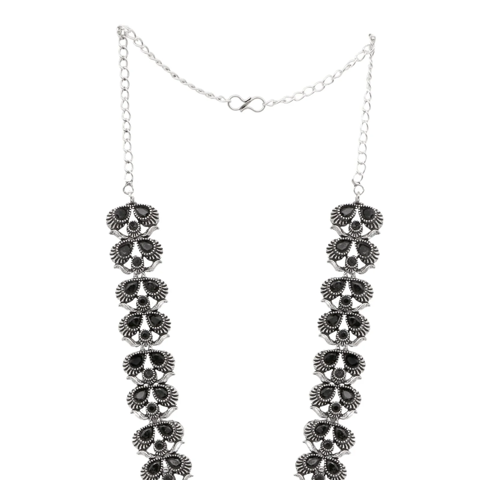 Teejh Vaidehi Black Stone Necklace Set - Image 7