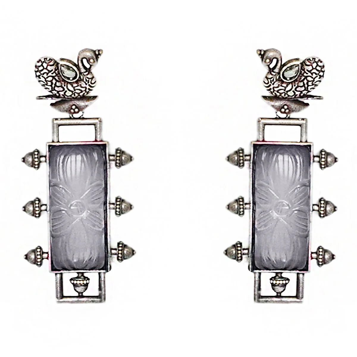 Teejh Vipasa Silver Oxidised Jewelry Gift Set - Image 3