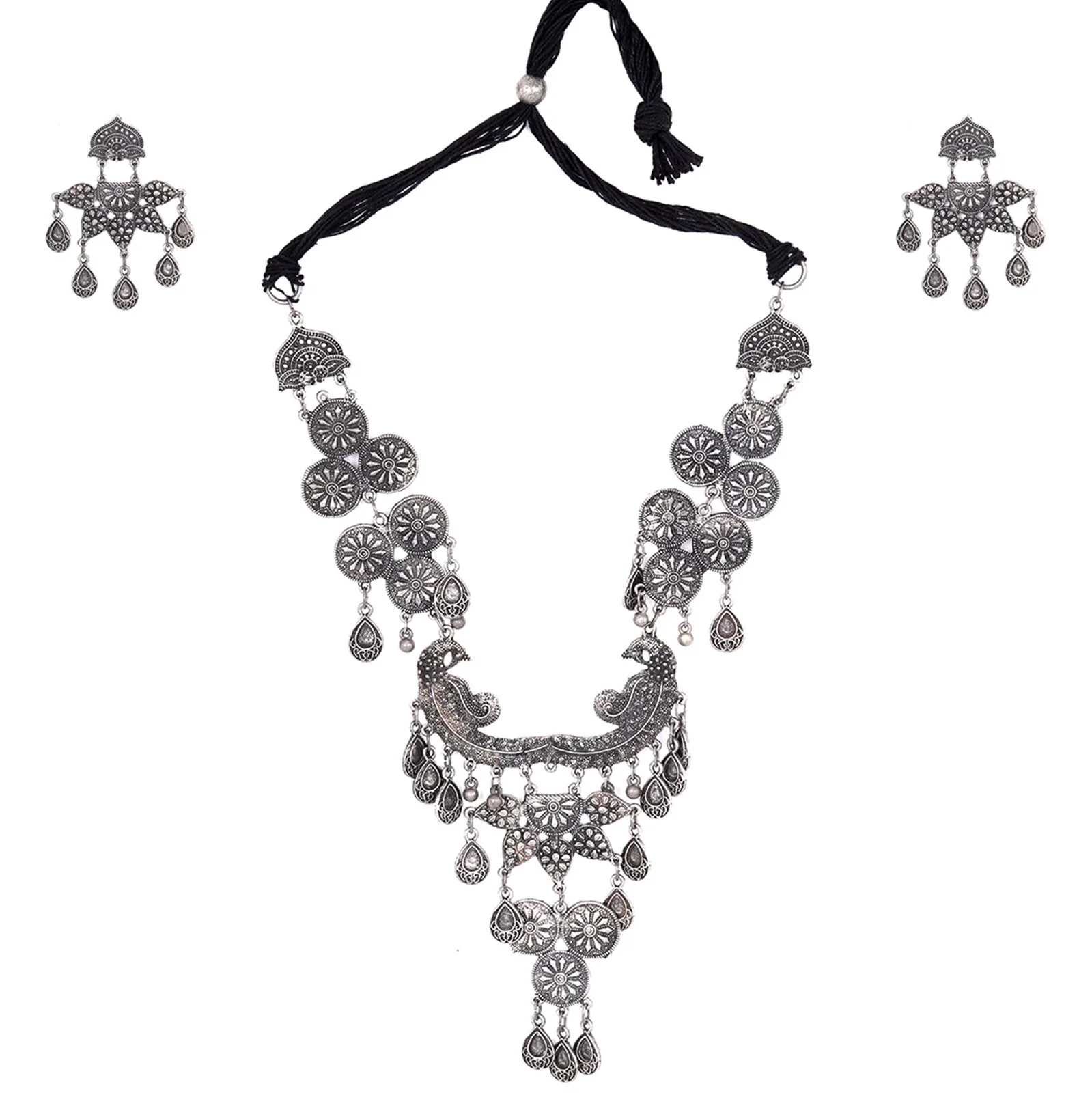 Teejh Viti Silver Oxidised Jewelry Gift Set - Image 2