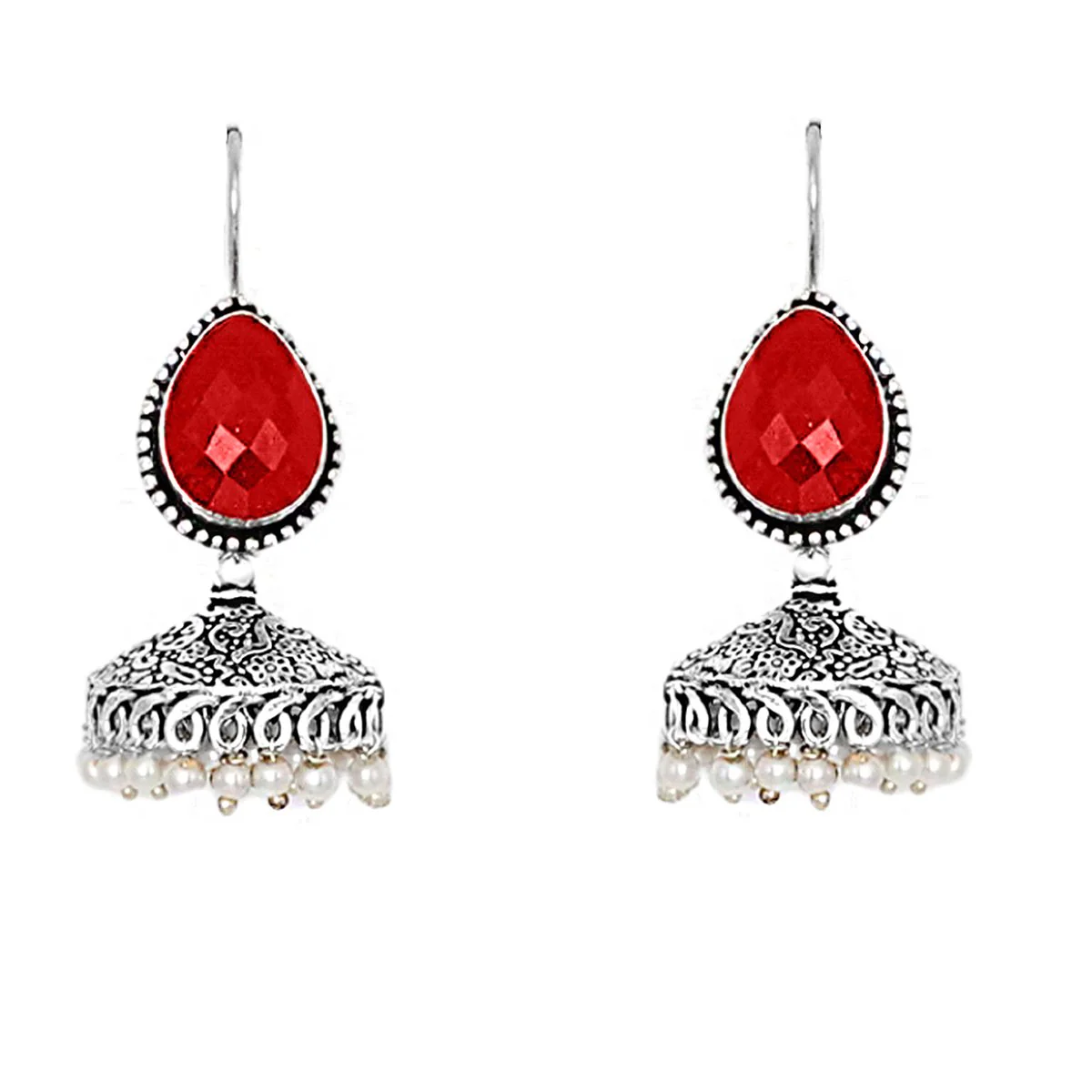 Teejh Vriti Silver Oxidised Jewelry Gift Set - Image 3