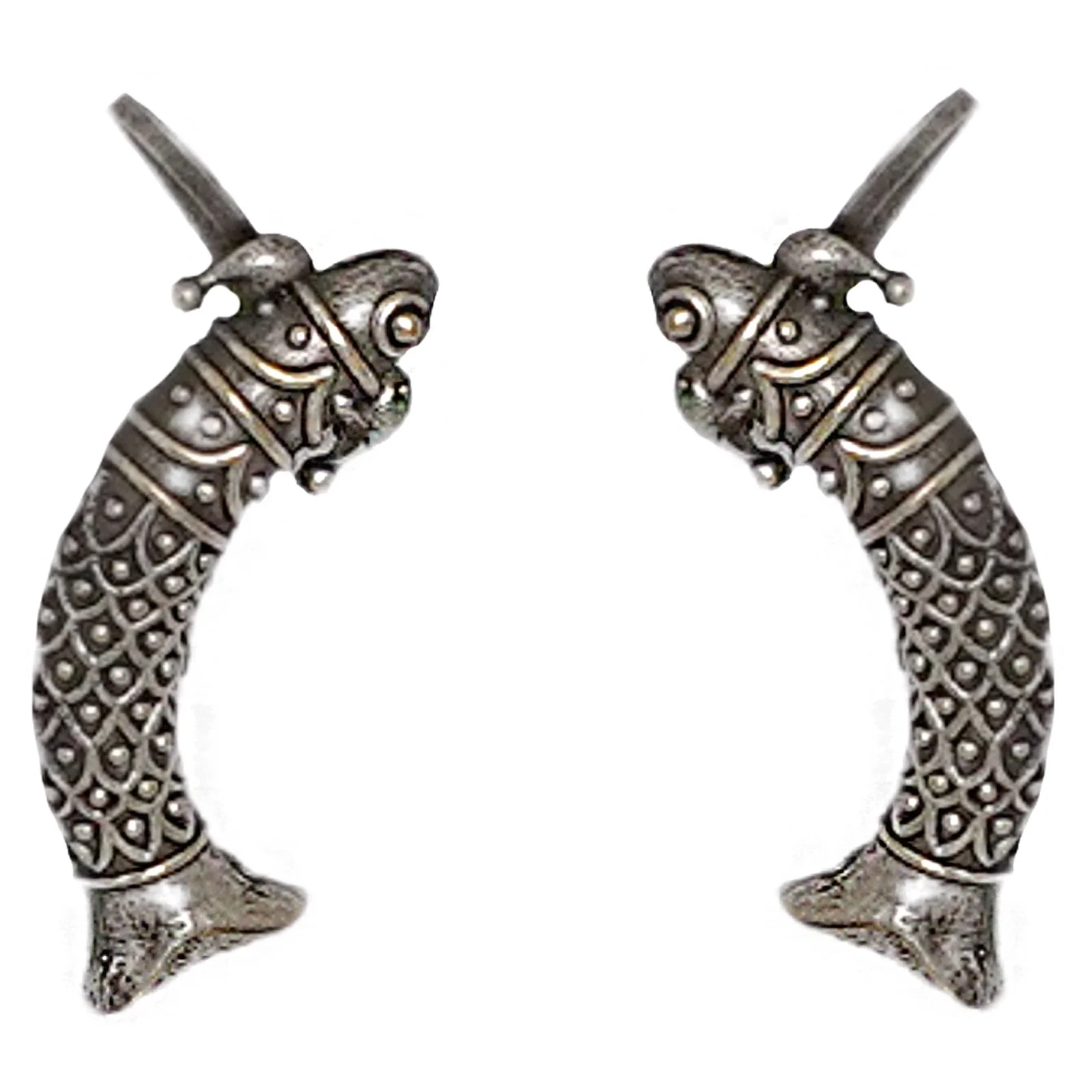 Teejh Yasti Silver Oxidised Earrings - Image 3