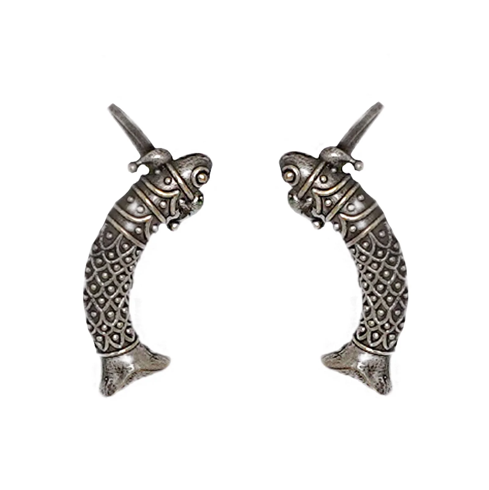 Teejh Yasti Silver Oxidised Earrings - Image 4