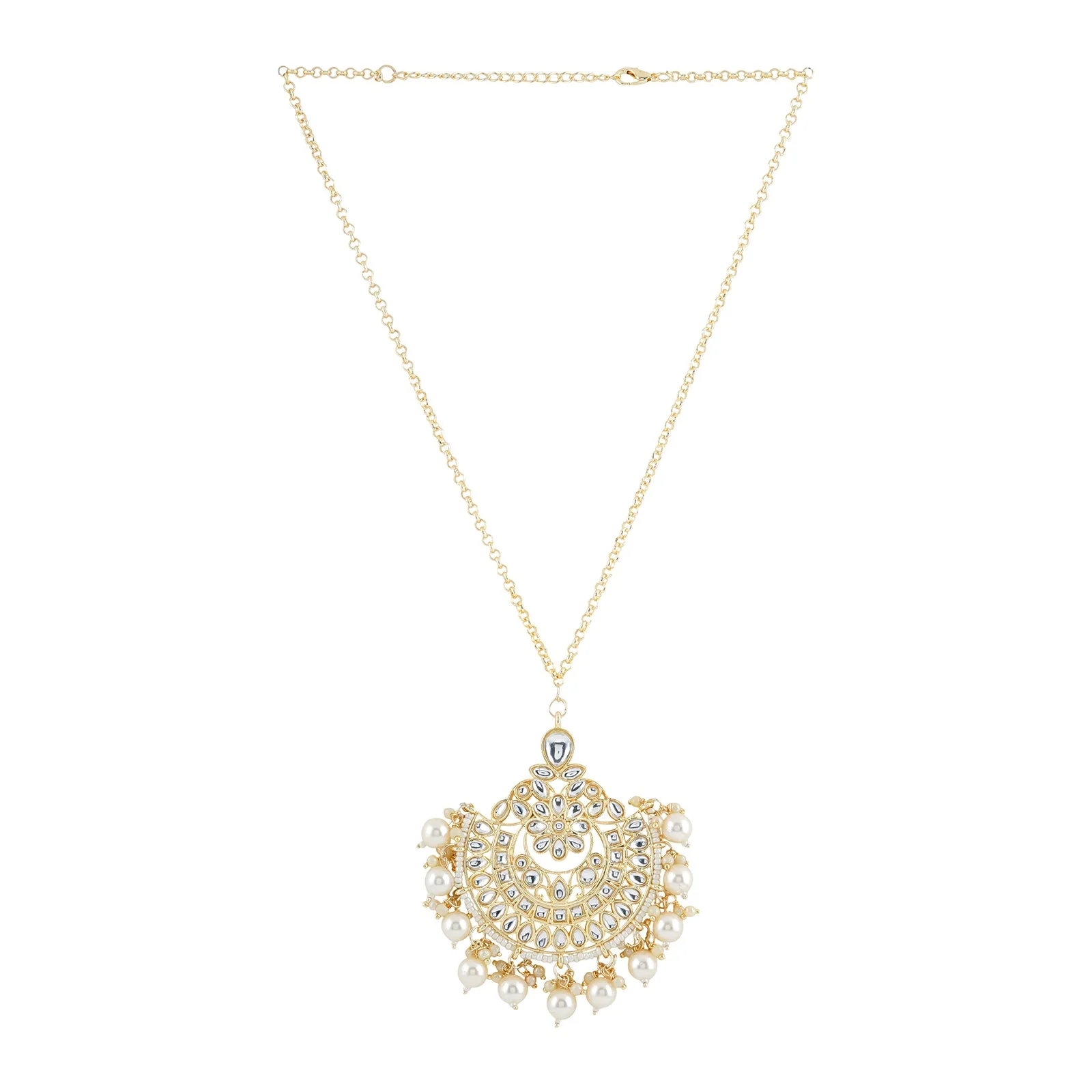 Teejh Yutika Pearl and Polki Neckalce - Image 3