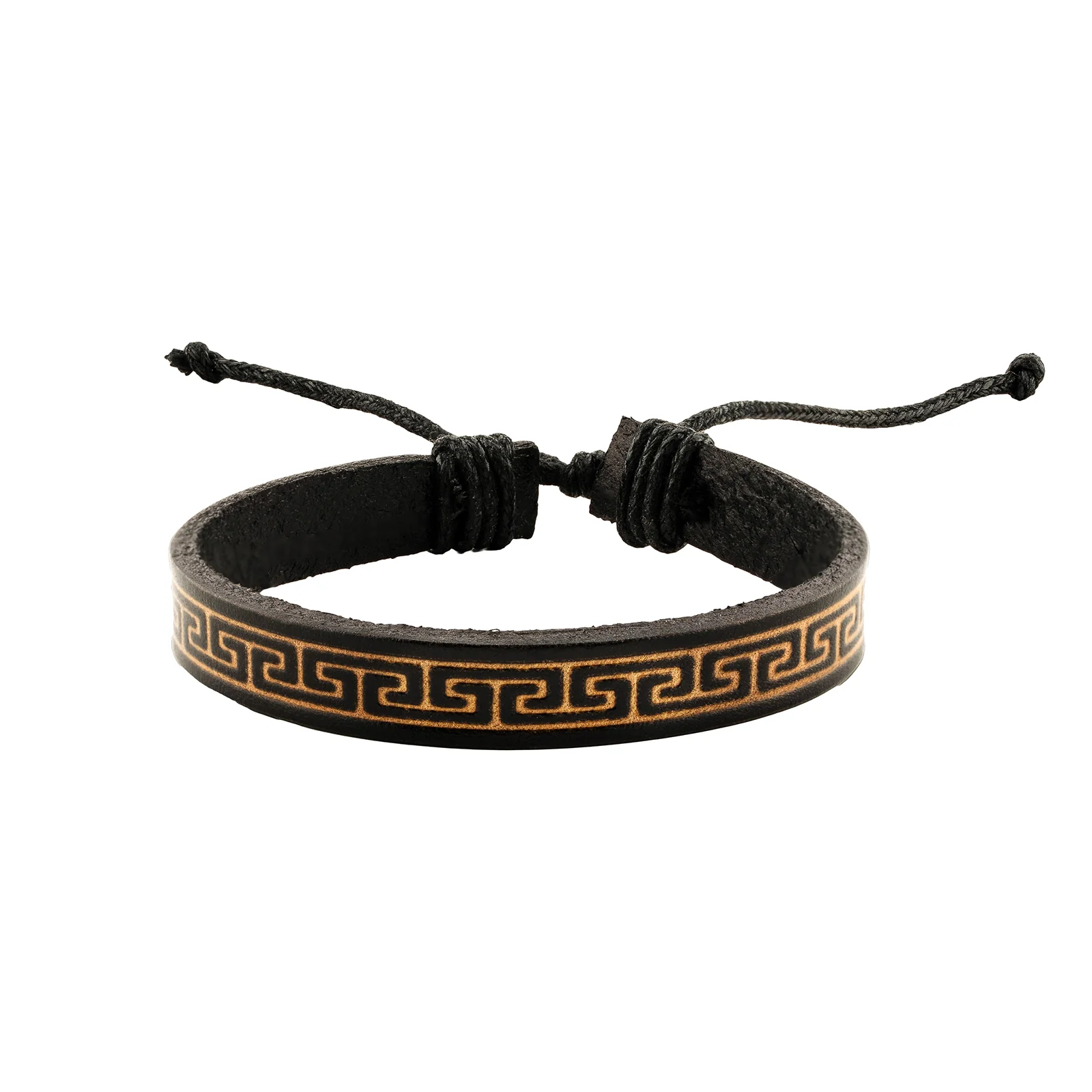 Textured Black Men's Bracelet - Image 3
