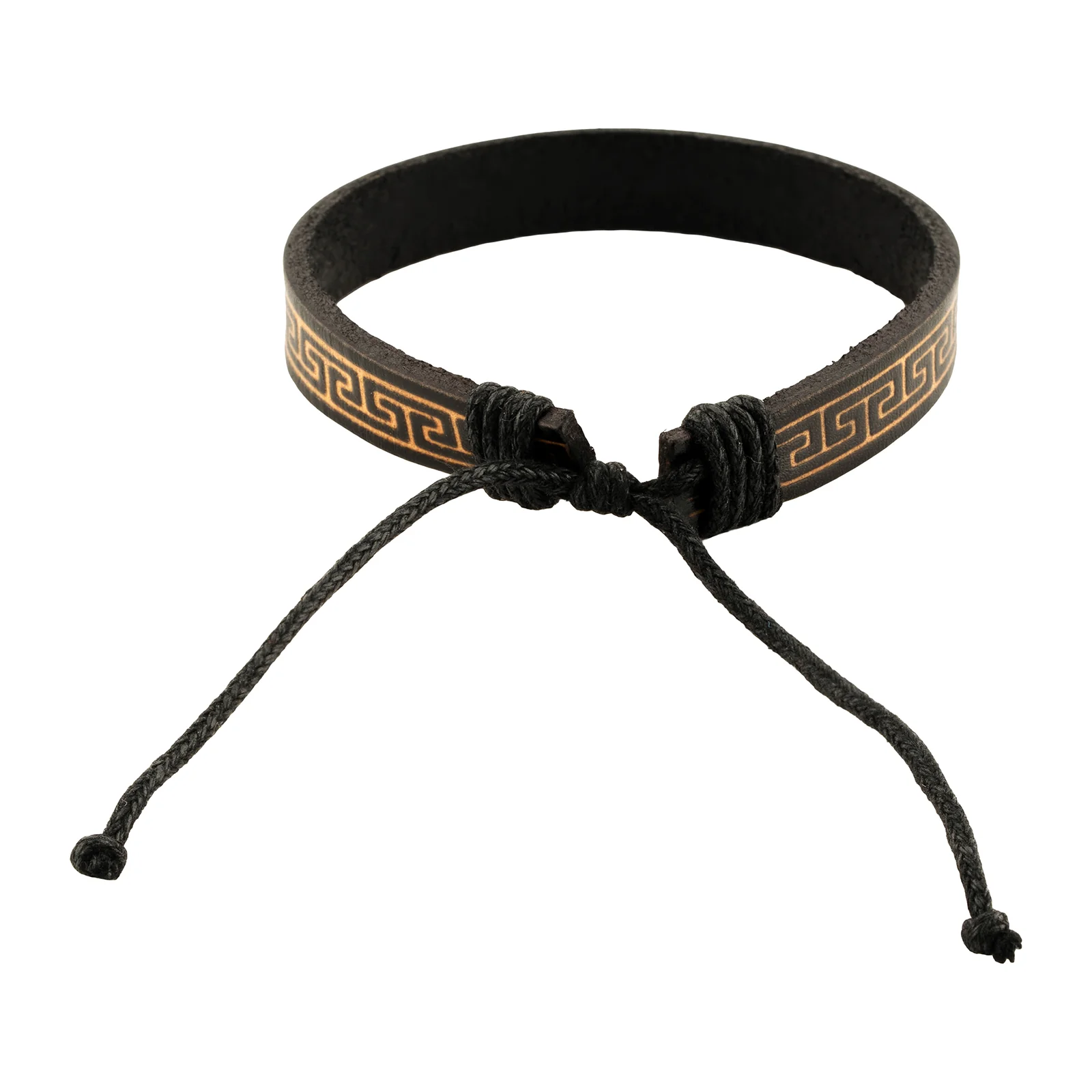 Textured Black Men's Bracelet - Image 4