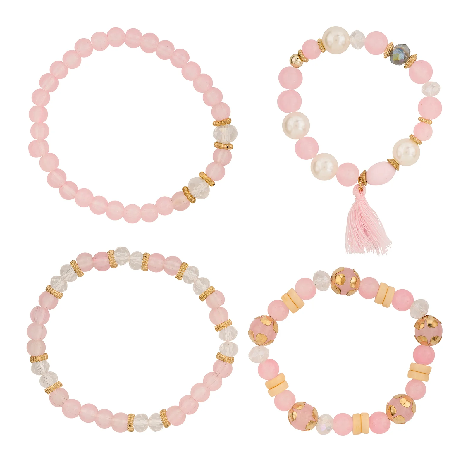 The Way I Loved You Pink Beaded Bracelet - Image 3