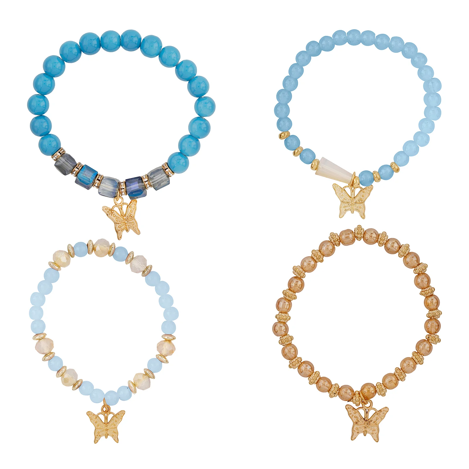 This Is Me Trying Blue Beaded Bracelet - Image 3