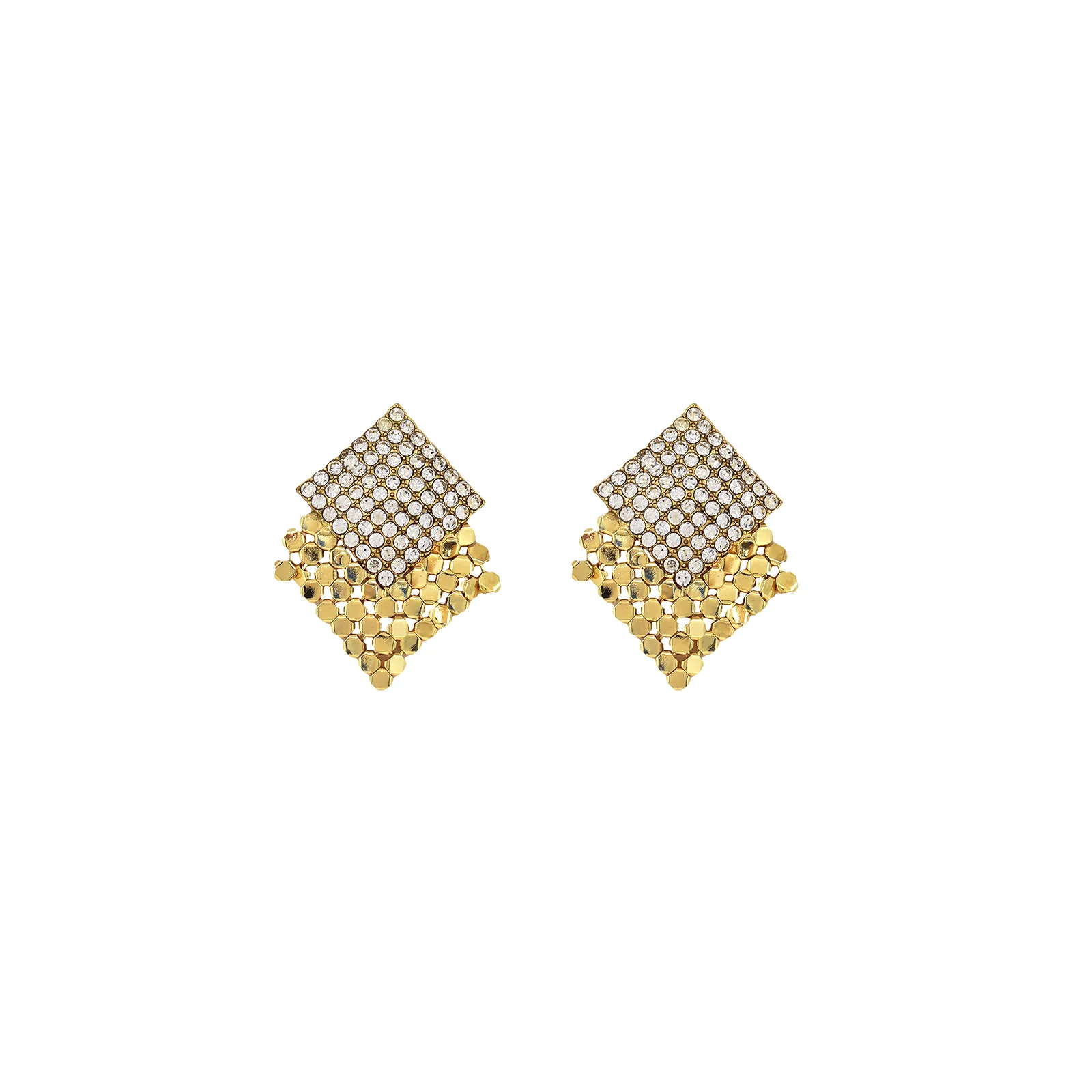 Tia Tile Gold Earring - Image 3