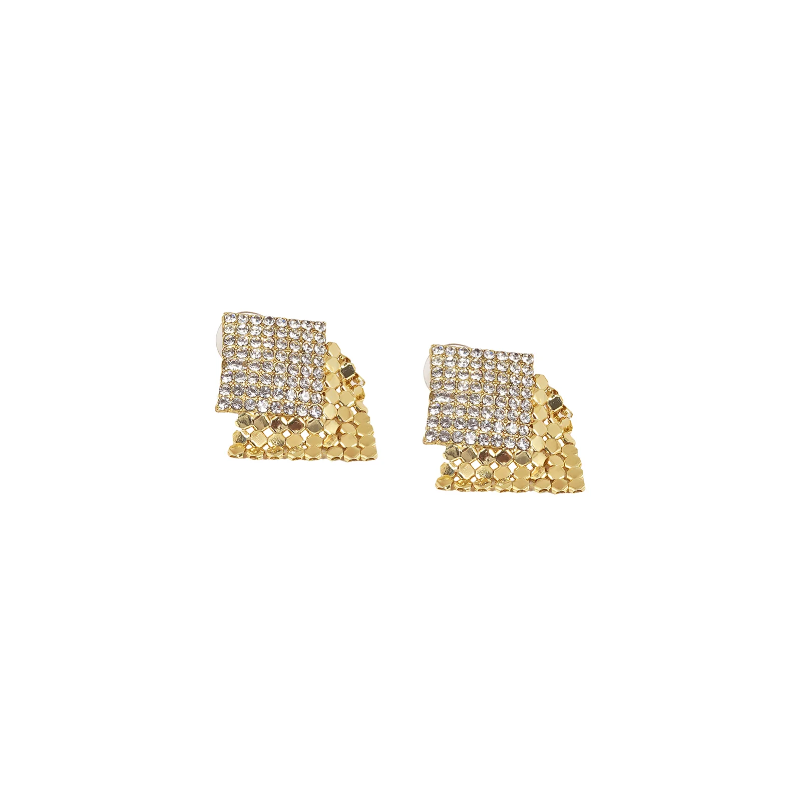 Tia Tile Gold Earring - Image 4