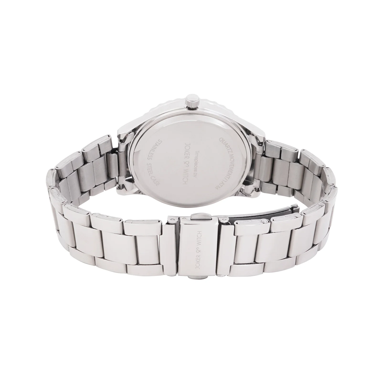 Adrenalina Blue Medium Rhinestone Dial Silver Linked Chain Strap Women's Watch - Image 6