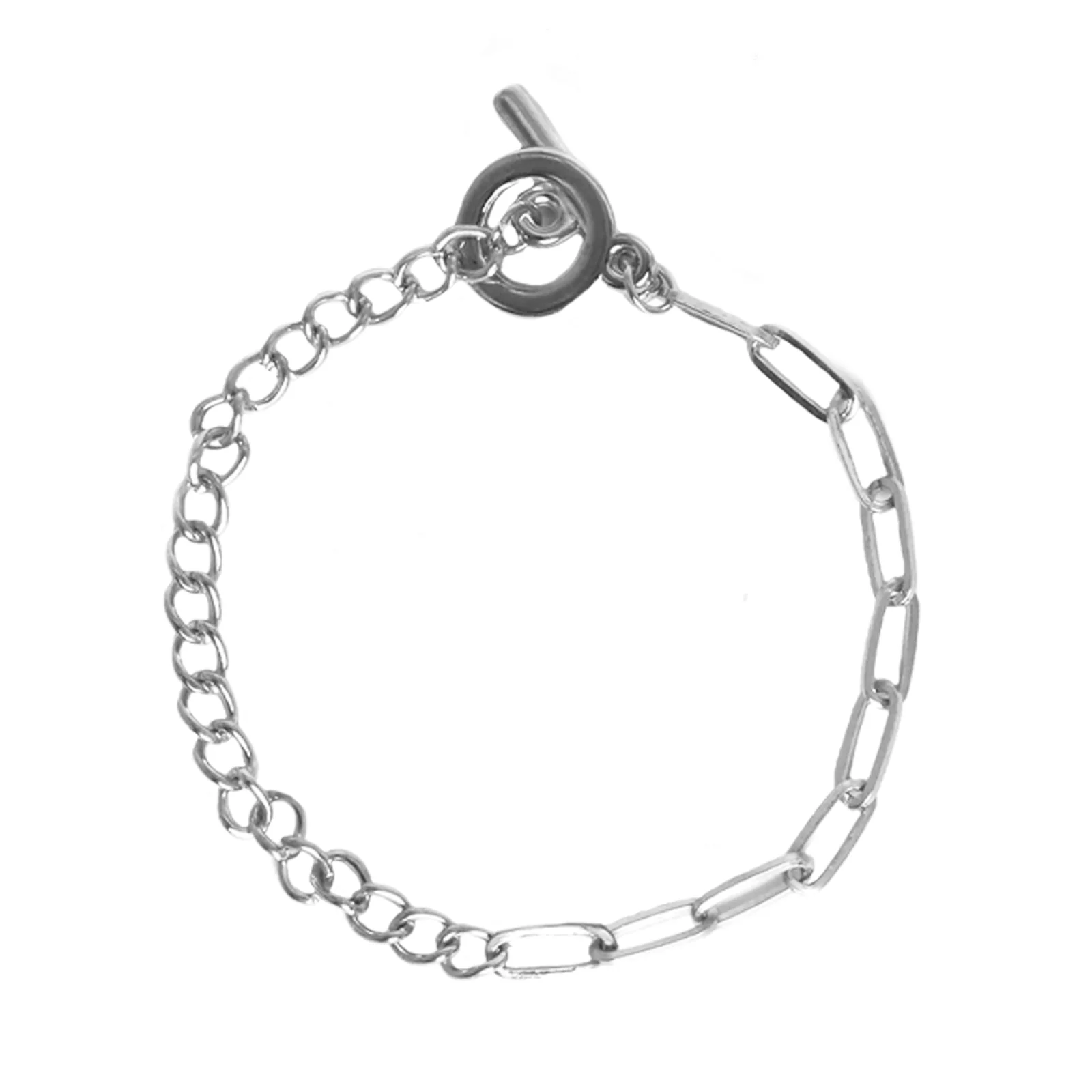 Toggle Silver Chain Set of 5 Bracelets - Image 7