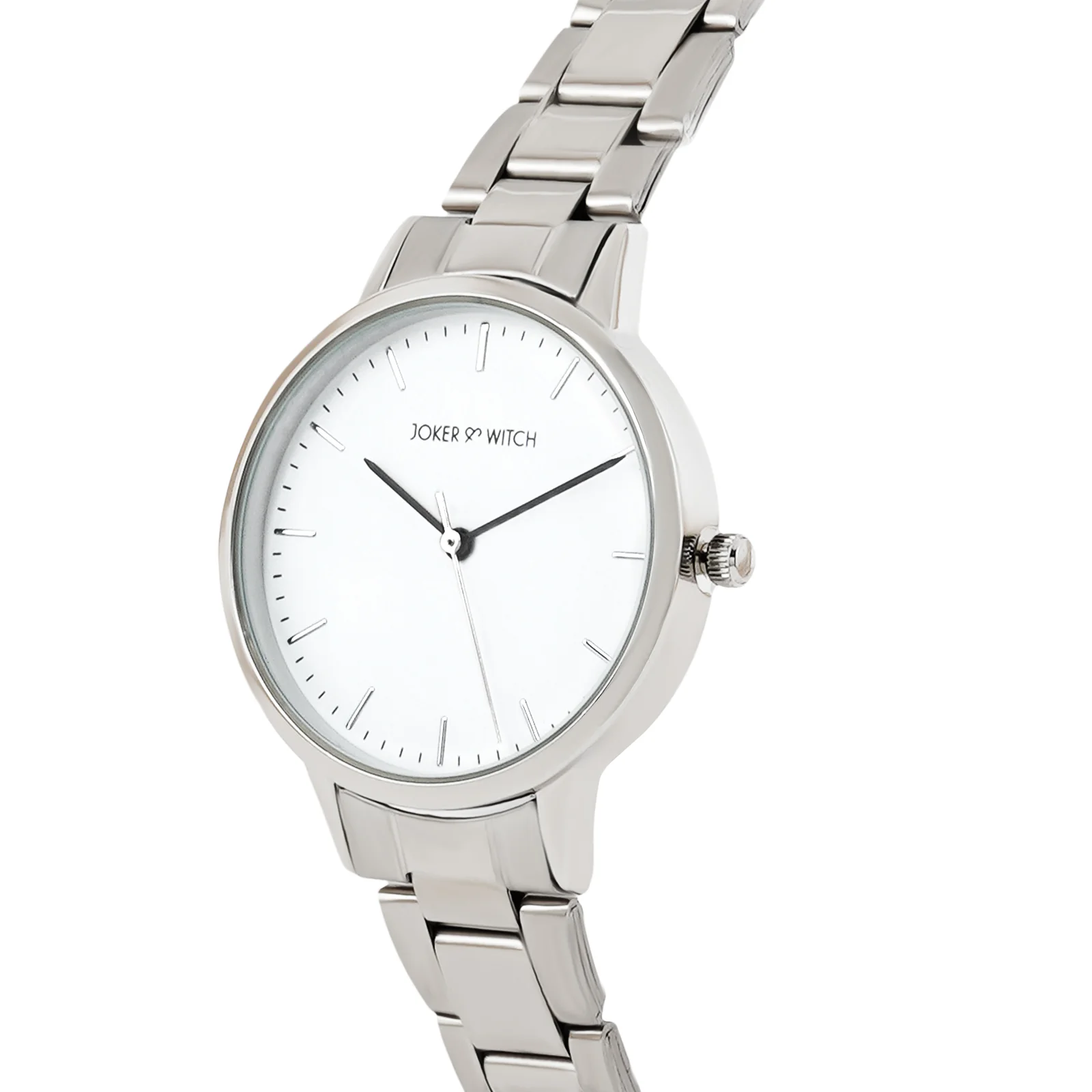 Tokyo White Medium Dial Silver Linked Chain Strap Women's Watch - Image 4