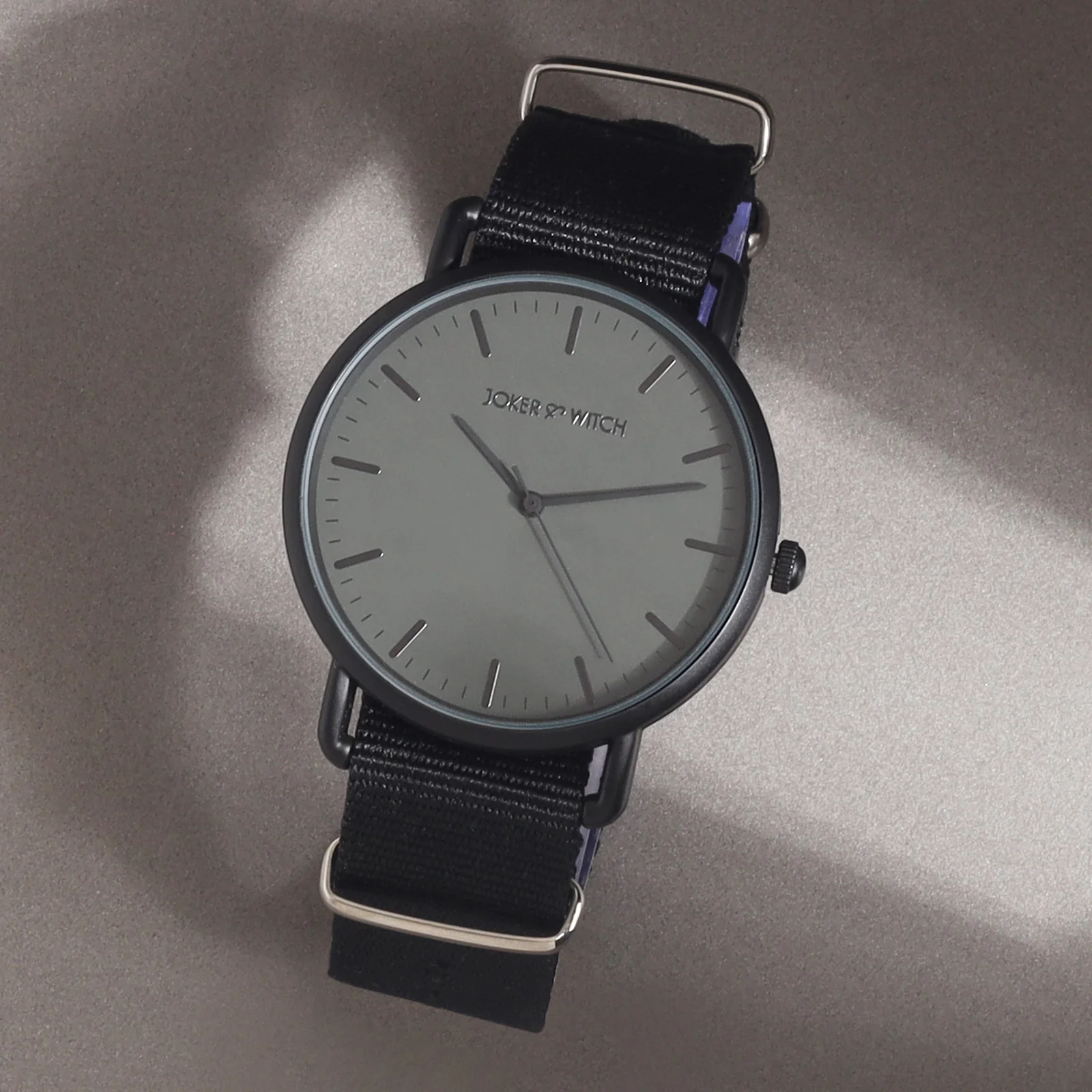 Tranquil Black Large Dial Nato Strap Men's Watch - Image 3