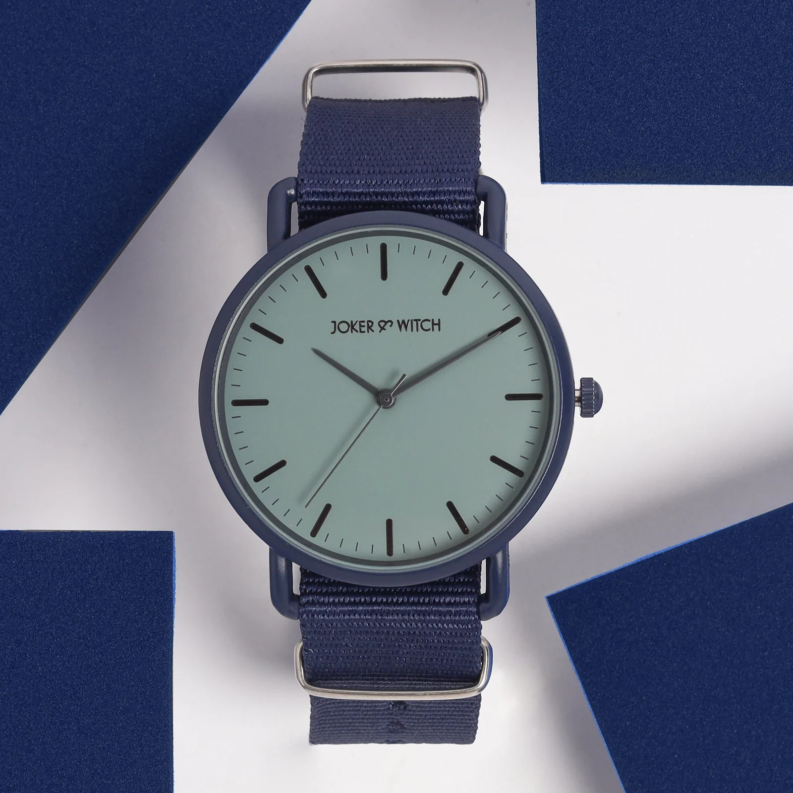 Men's Blue Large Dial Nato Strap Men's Watch - Image 3
