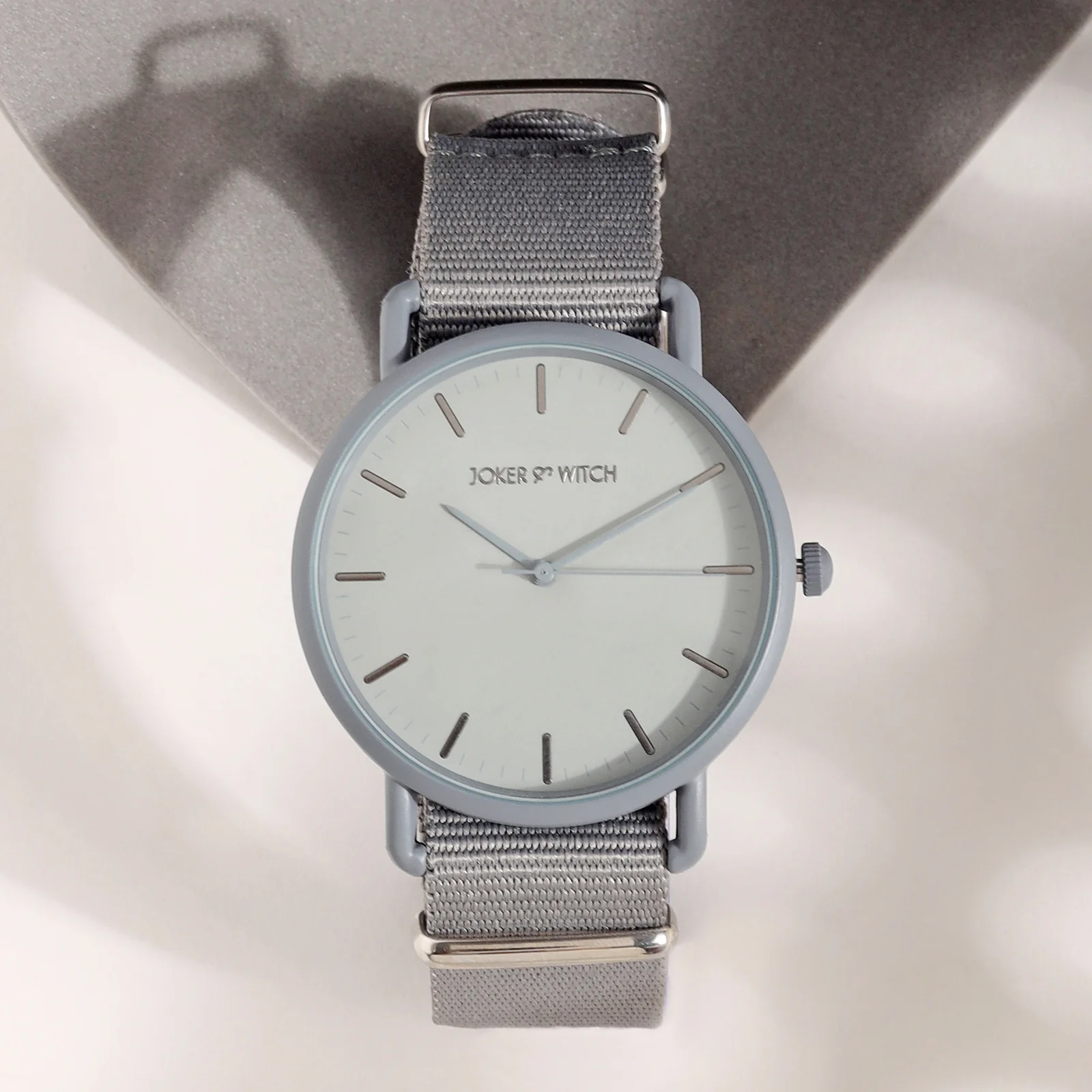 Tranquil Grey Large Dial Nato Strap Men's Watch - Image 3