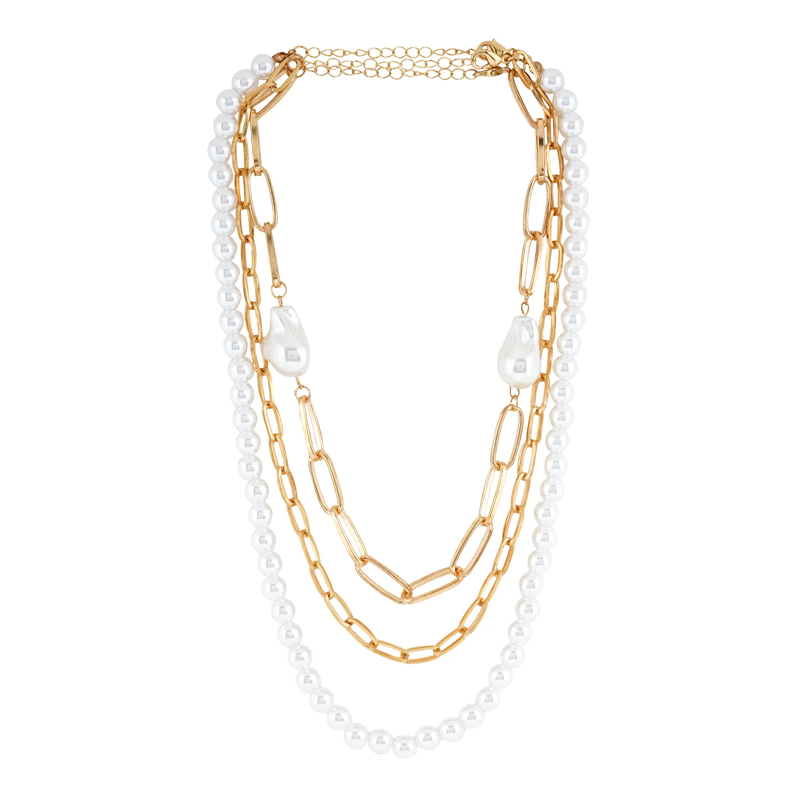 Triple Tallula Gold Layered Necklace - Image 3