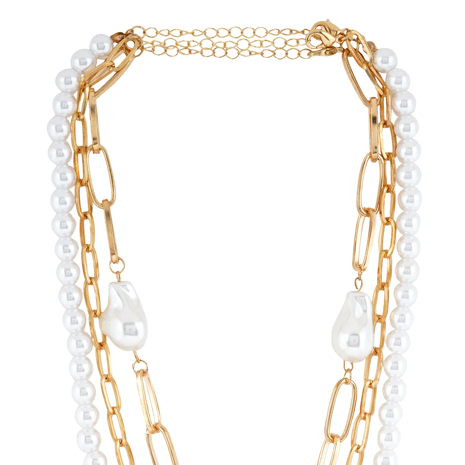 Triple Tallula Gold Layered Necklace - Image 5