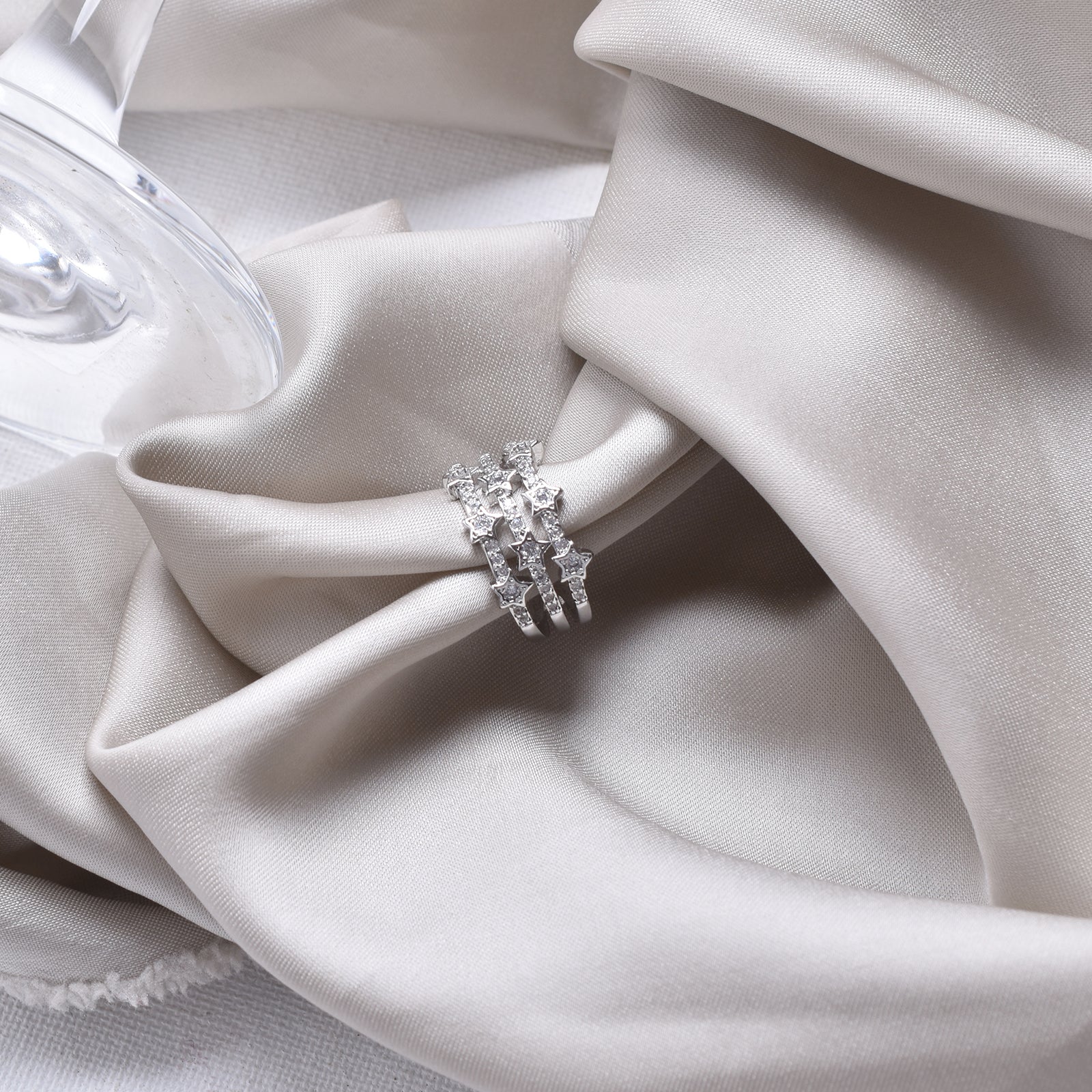 Triple Truffle Silver Ring - Image 2