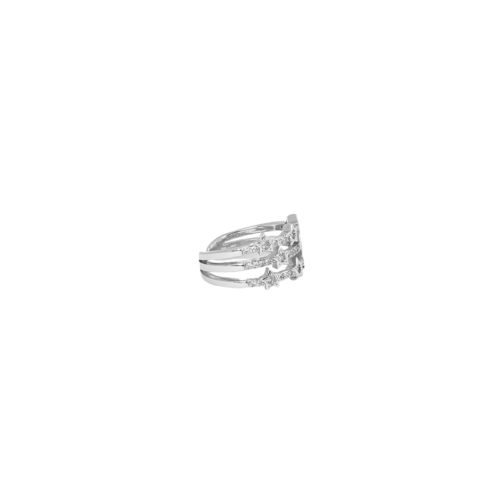 Triple Truffle Silver Ring - Image 4