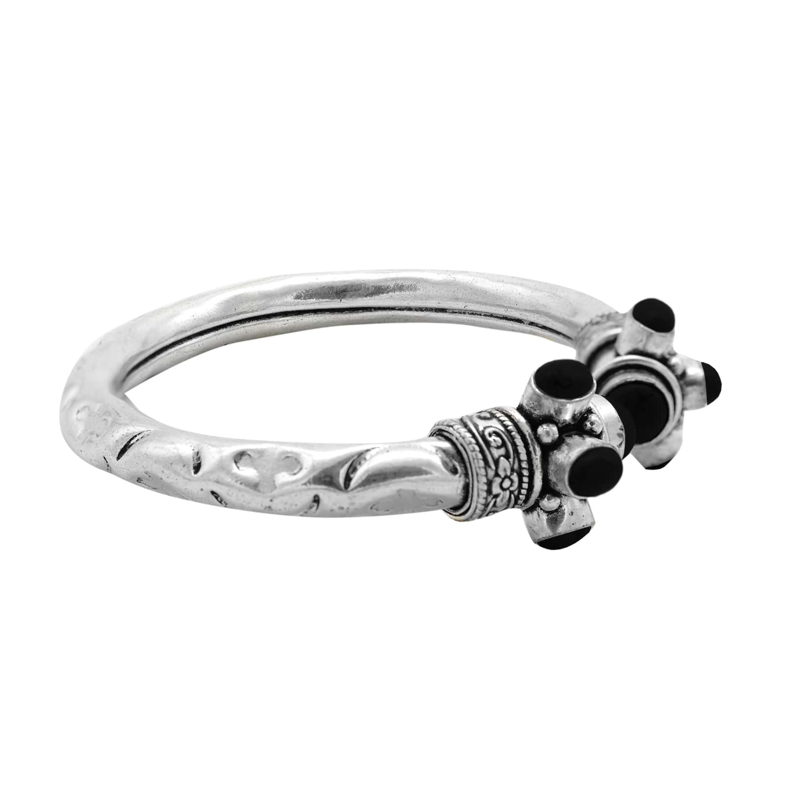 Trisha Black Bracelet Cuff - Image 4