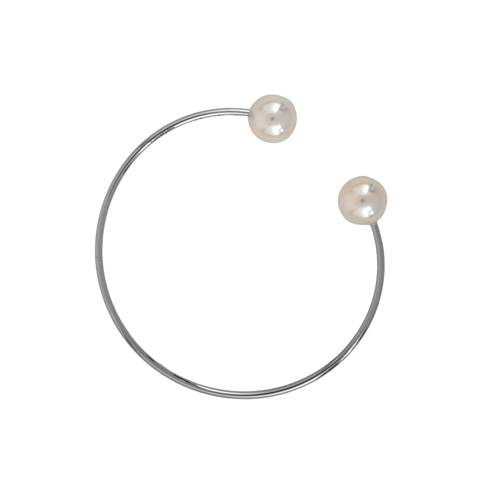 Twin Pearl Silver Bracelet - Image 4