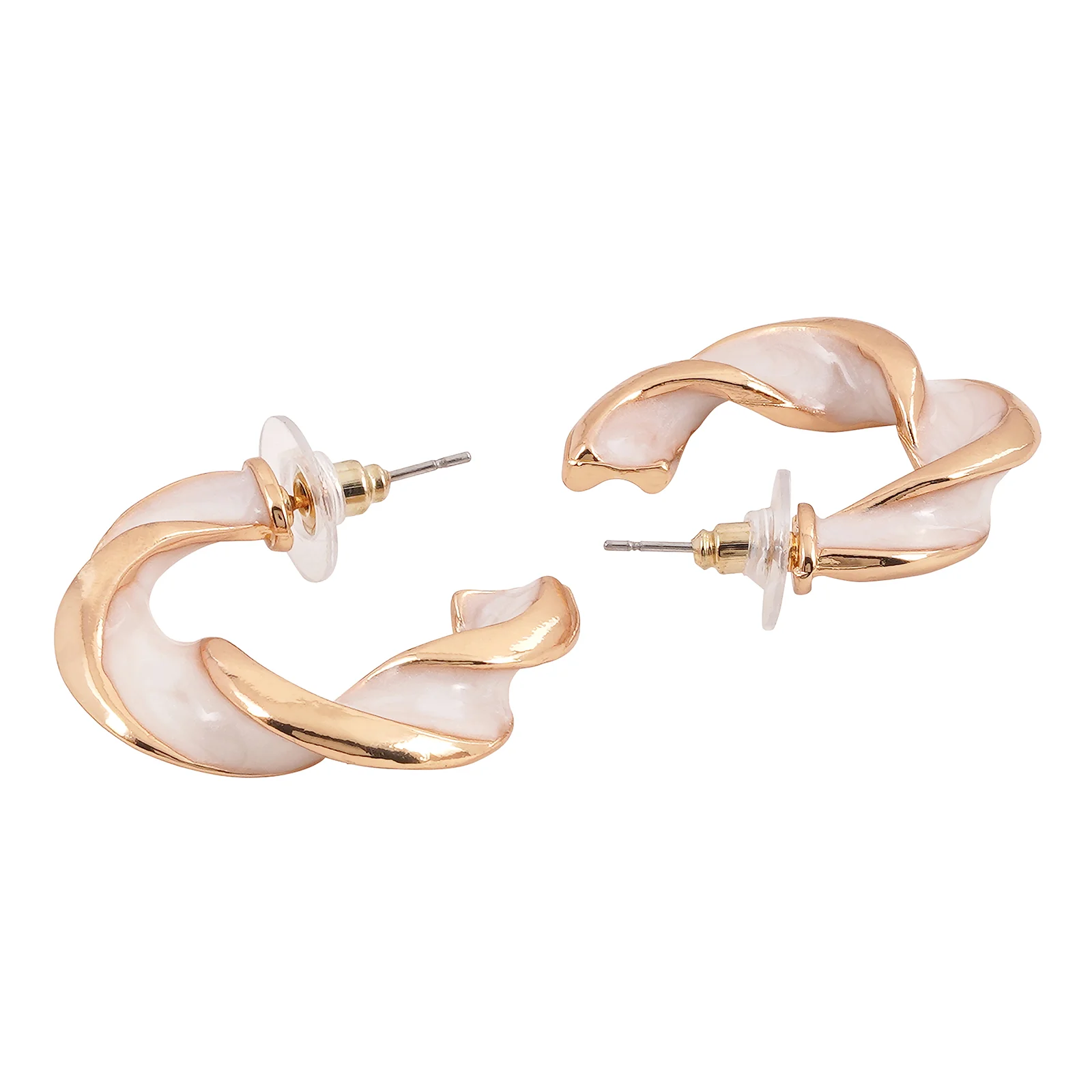 Tyche Gold And White Earrings - Image 5