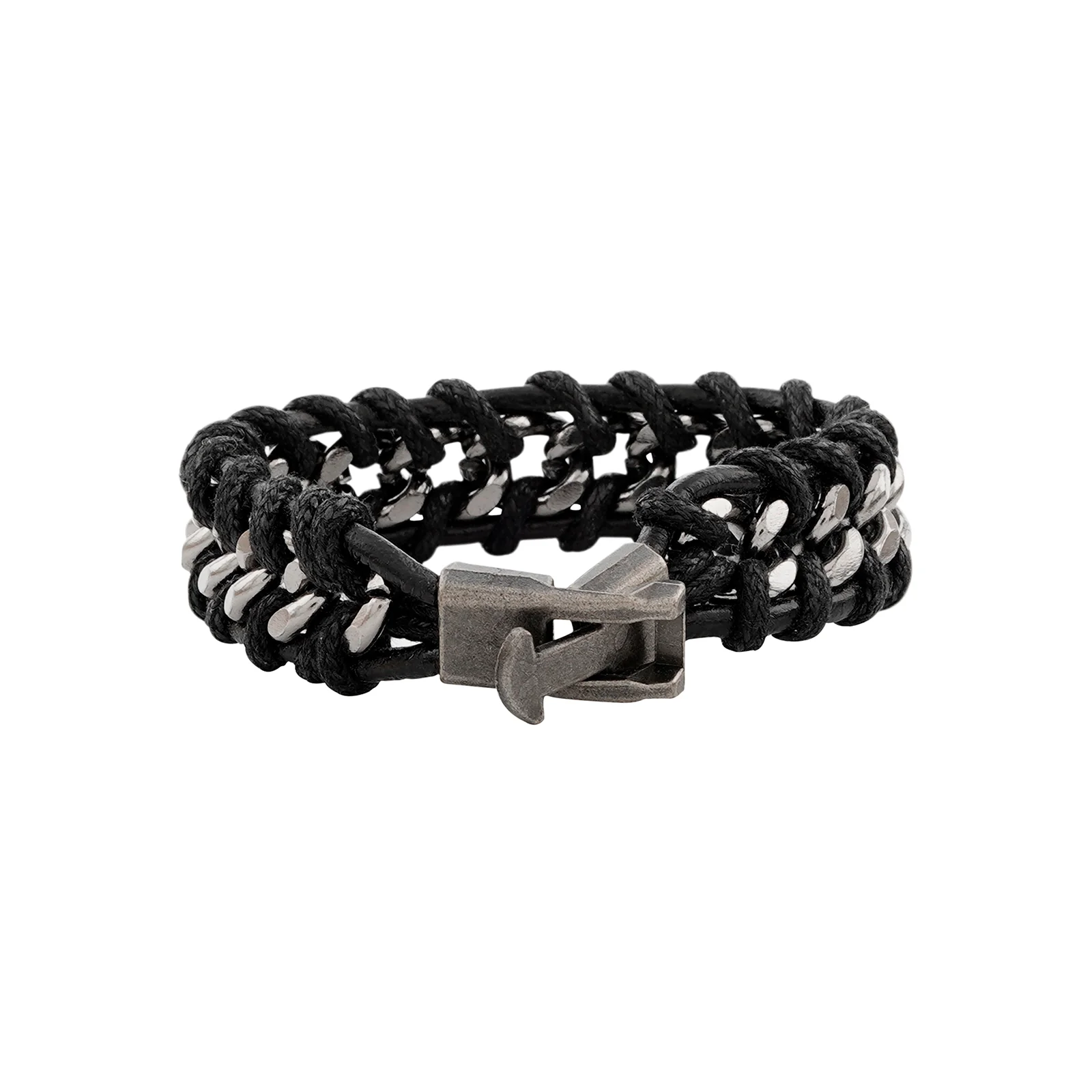 Typhon Silver Black Men's bracelet - Image 4