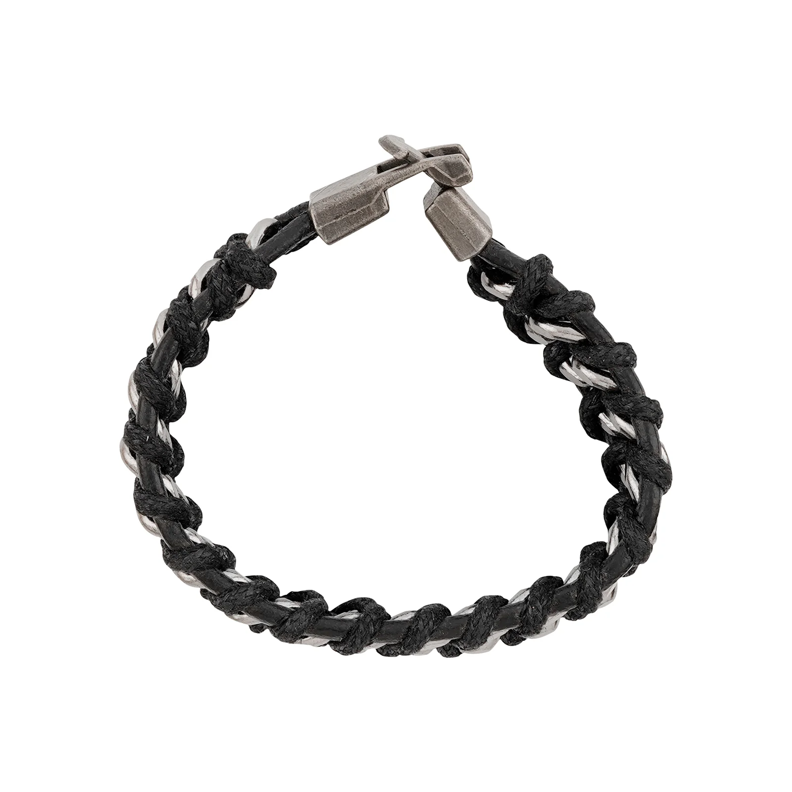 Typhon Silver Black Men's bracelet - Image 5