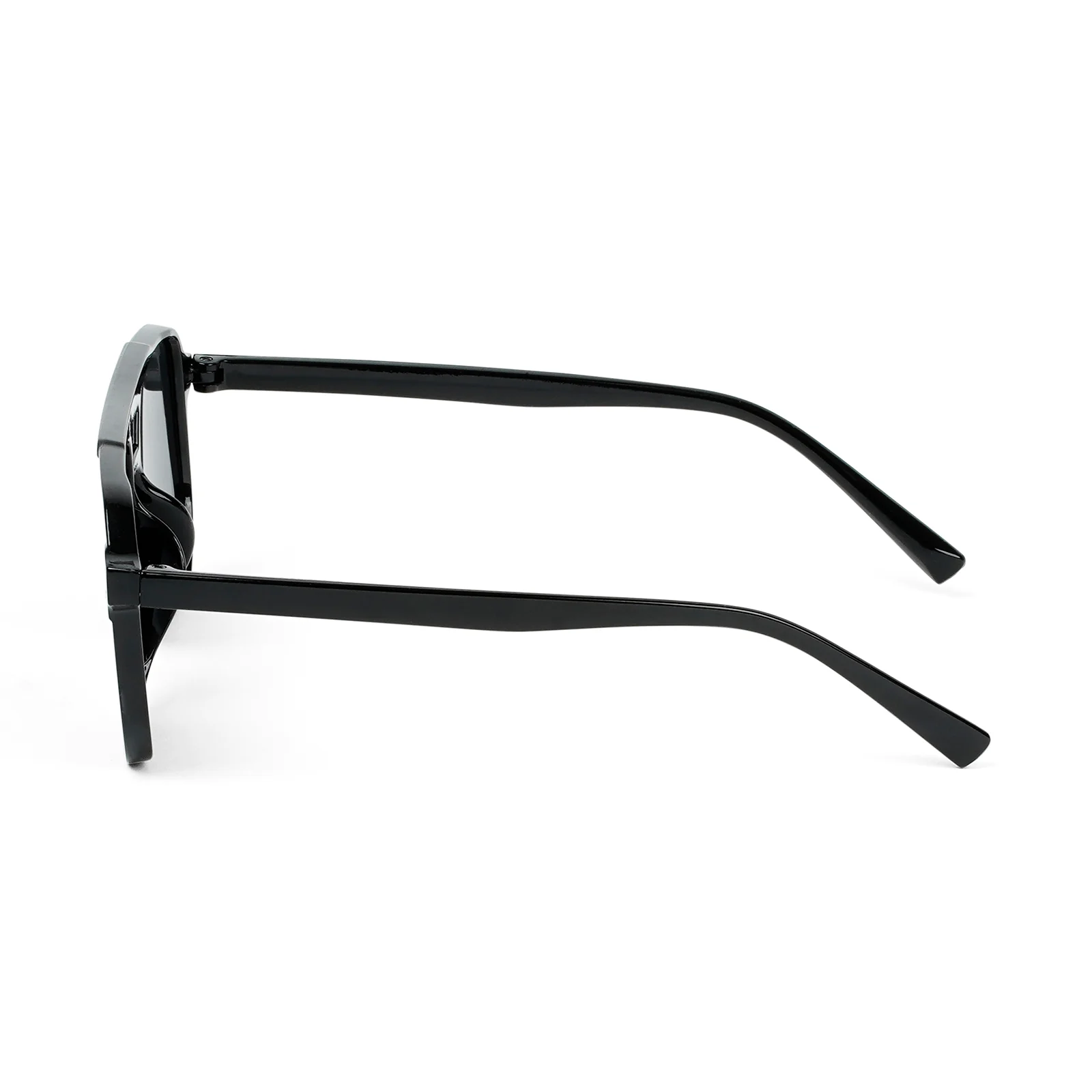 Urbana Black Rectangular Aviators - Image 6