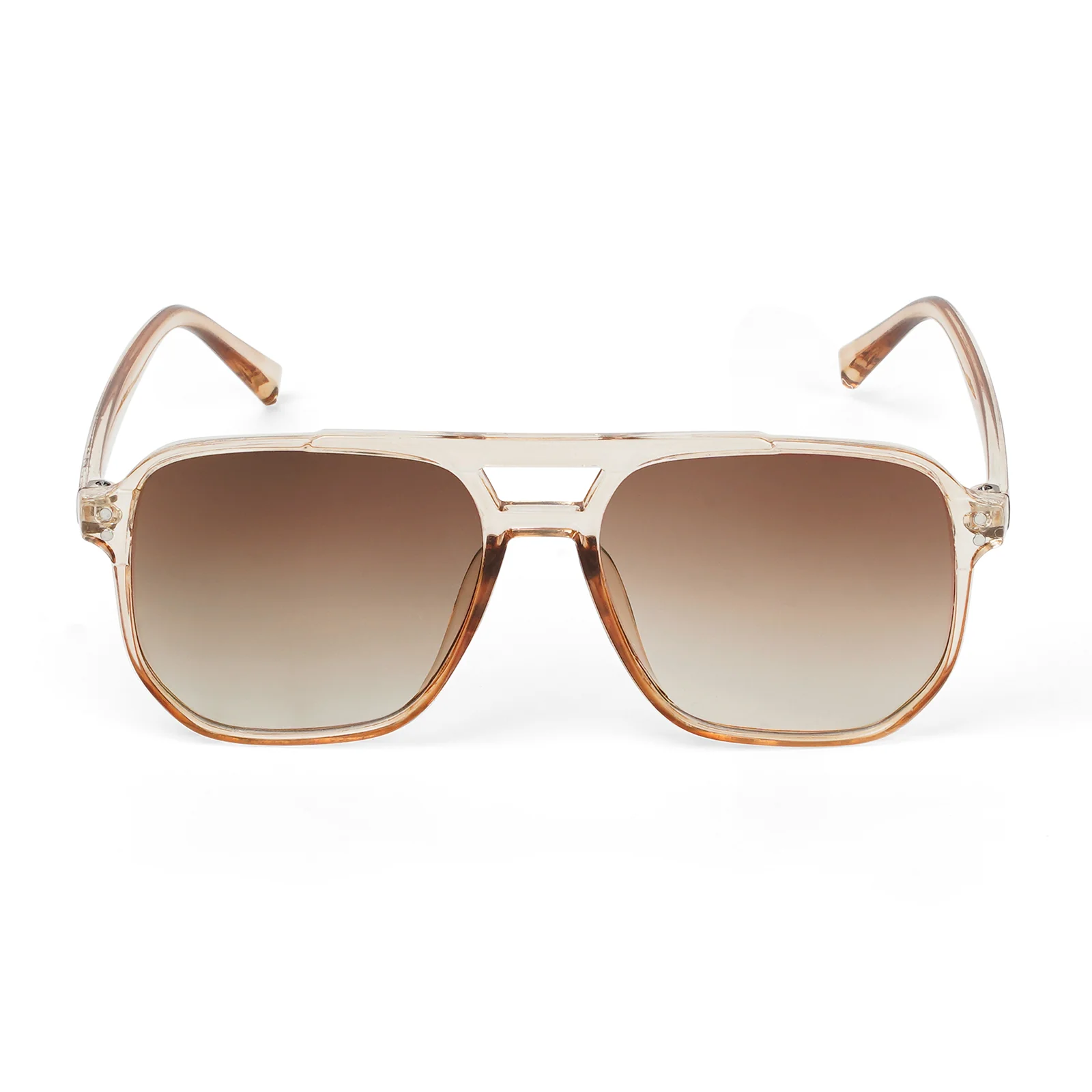 Urbana Champagne Rectangular Aviators - Image 6