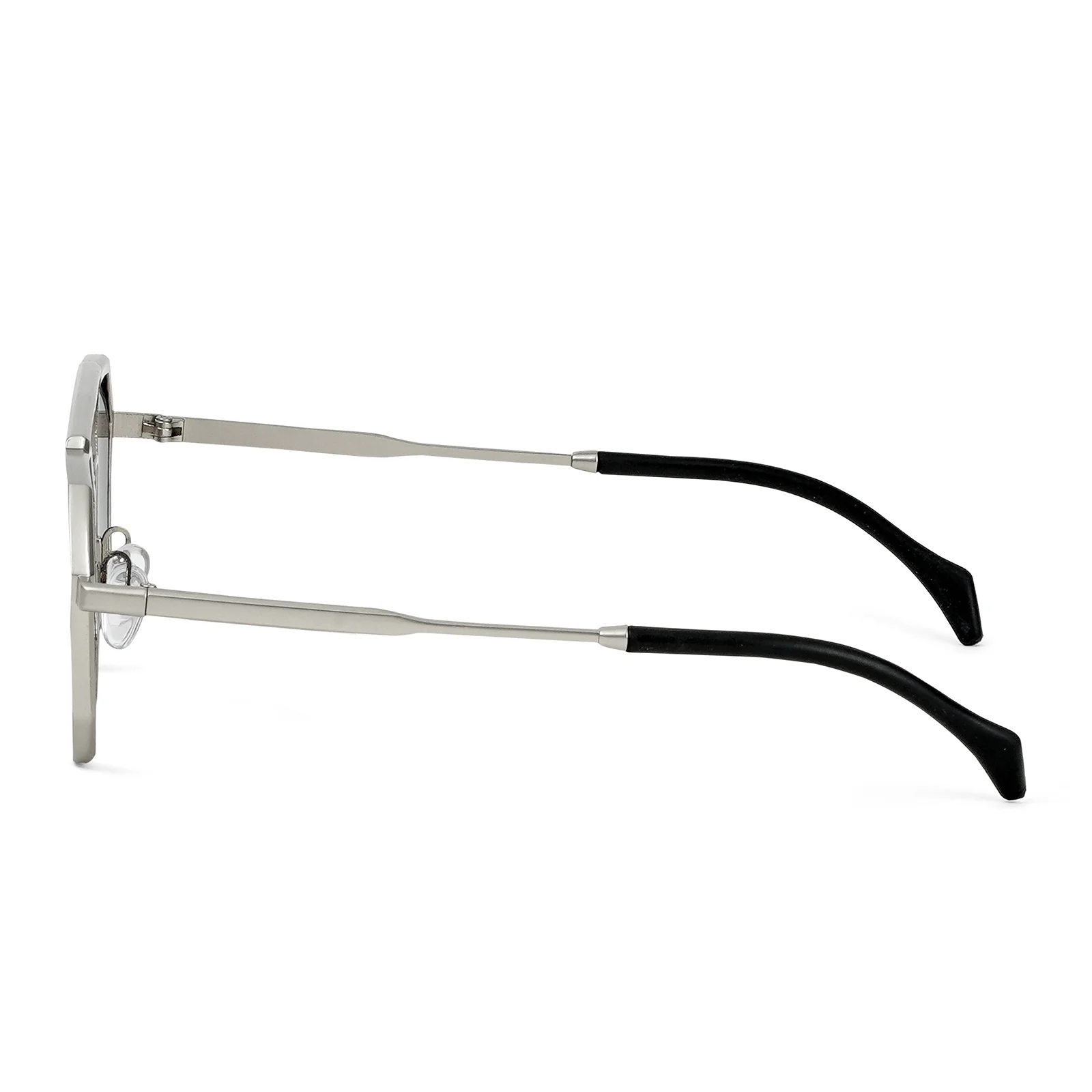 Urbano Silver Grey Rectangular Aviators - Image 5