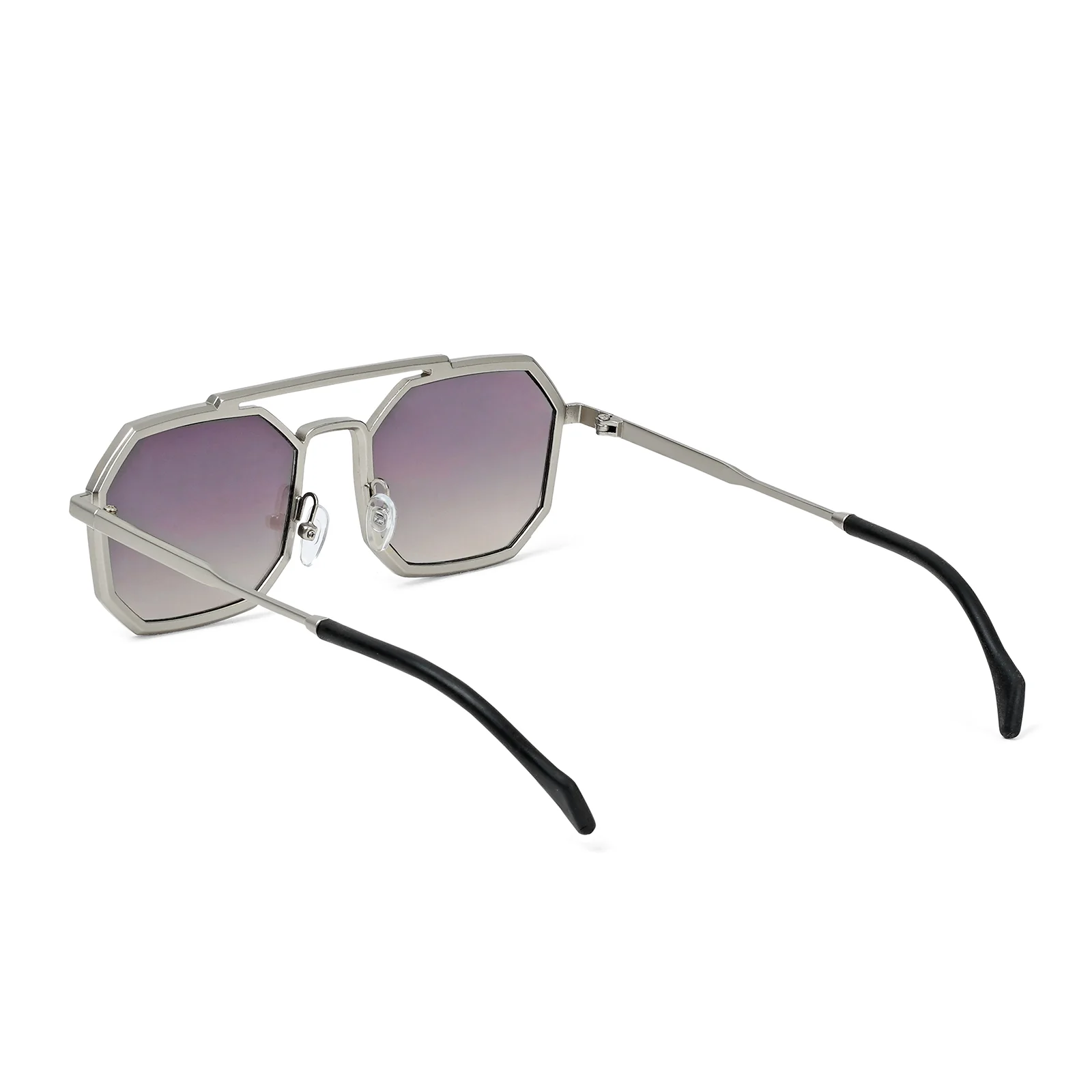 Urbano Silver Grey Rectangular Aviators - Image 6